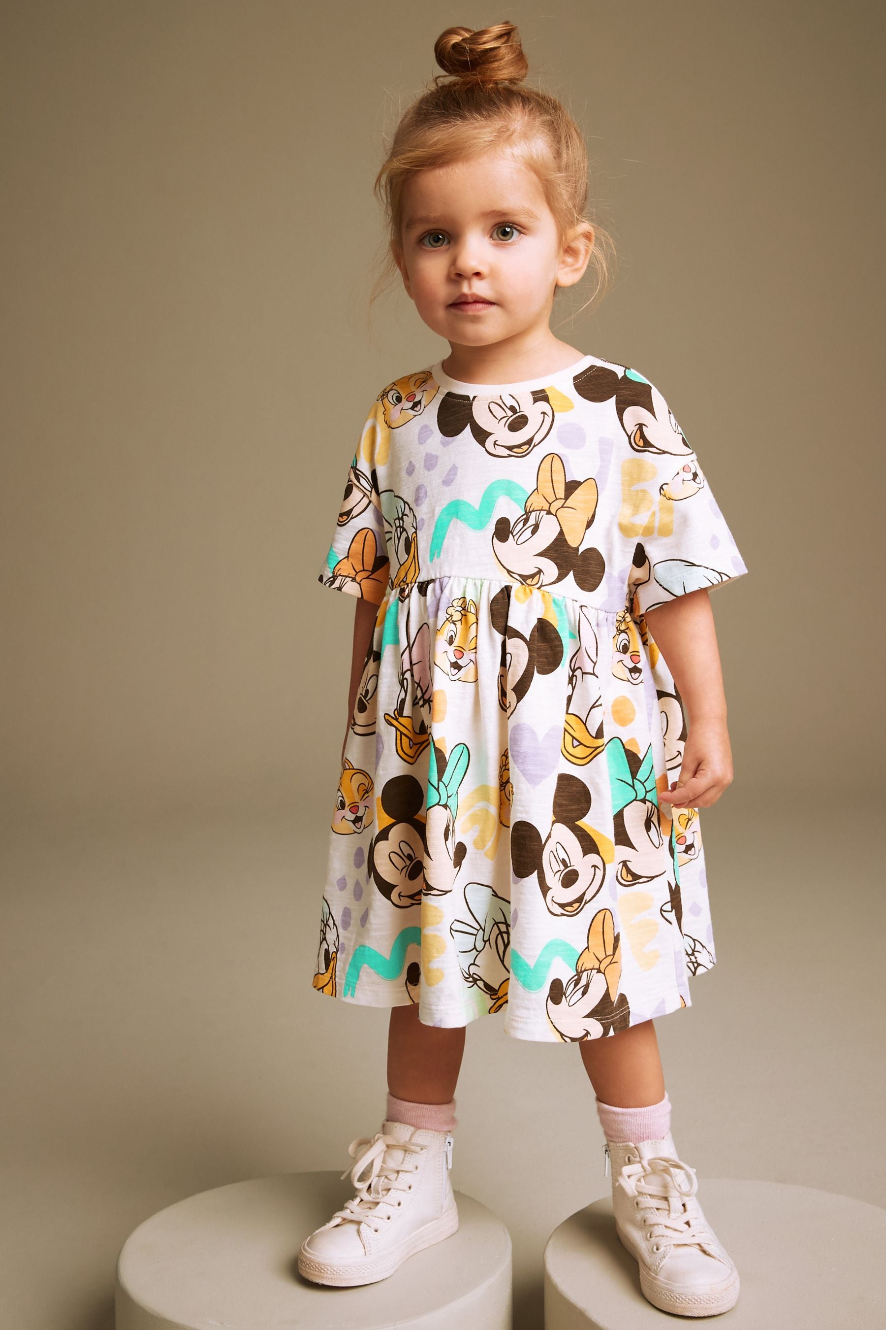 Multi Mickey Mouse Jersey Dress (3mths-7yrs)