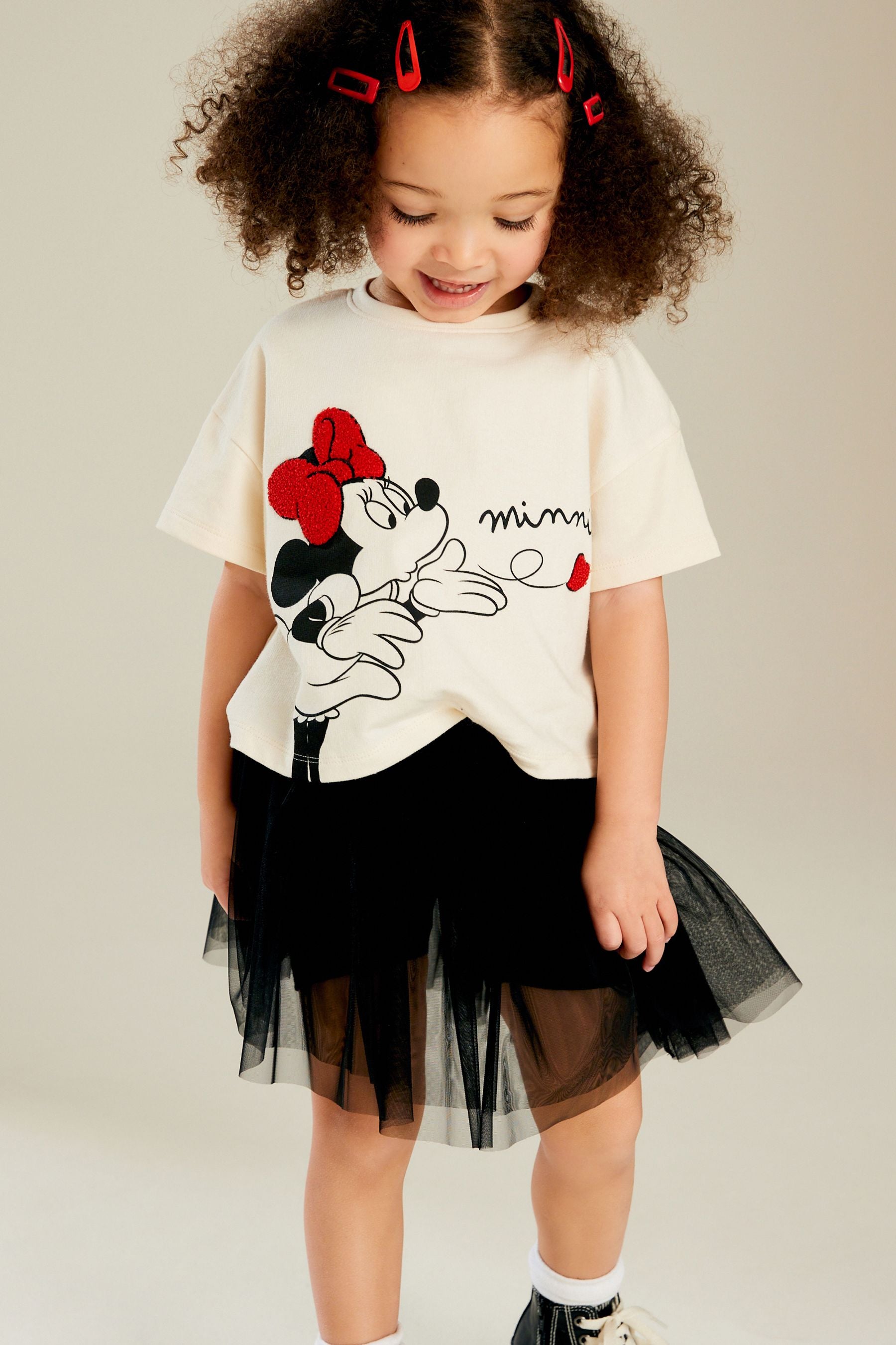 Black/White Minnie and Mickey Skirt Set (3mths-7yrs)