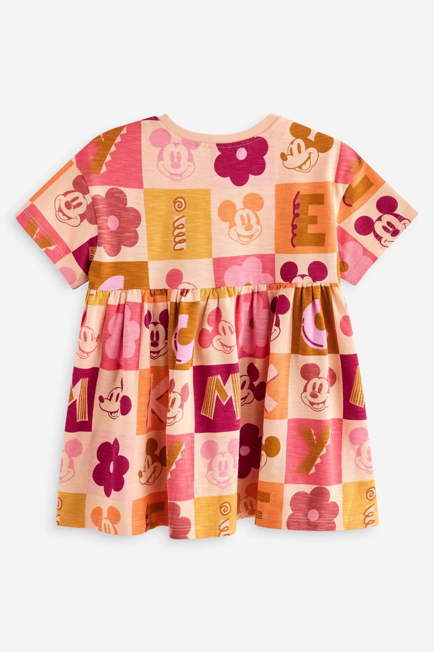 Orange Mickey Mouse Dress (3mths-7yrs)