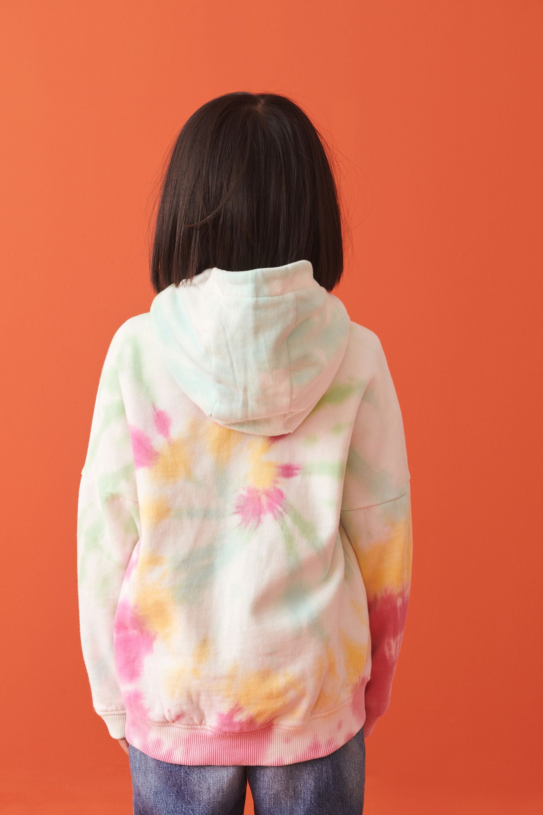 Multi Swirl Tie Dye Zip Through Hoodie (3-16yrs)