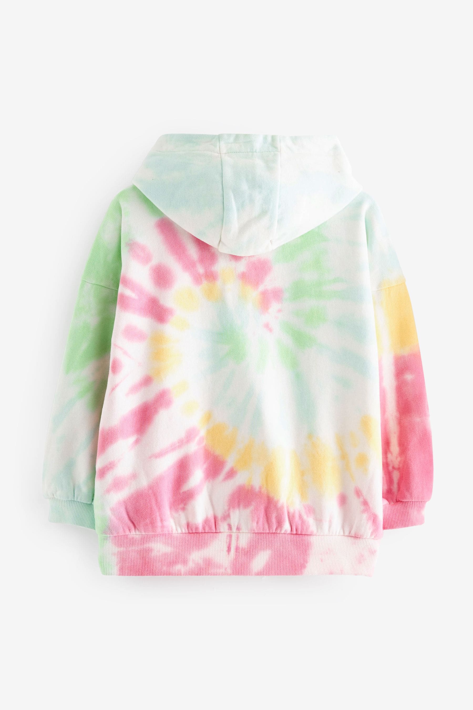 Multi Swirl Tie Dye Zip Through Hoodie (3-16yrs)