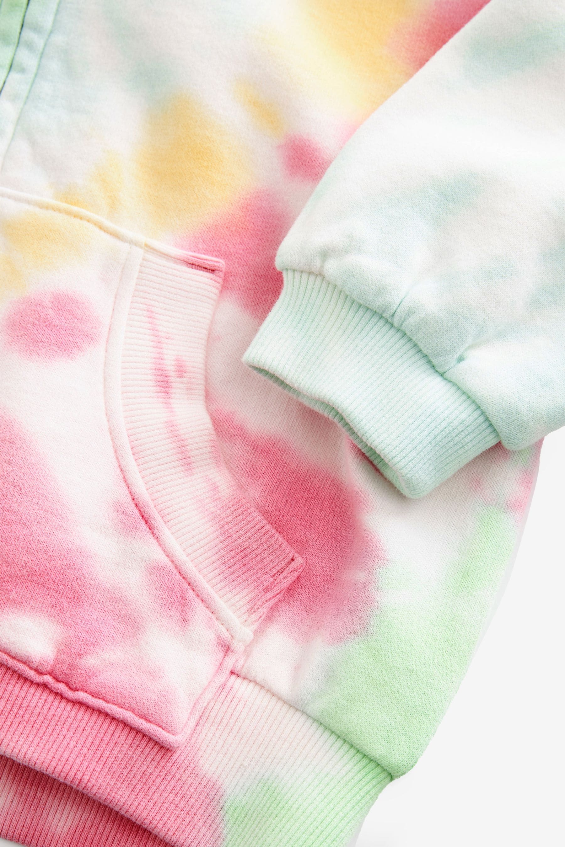 Multi Swirl Tie Dye Zip Through Hoodie (3-16yrs)