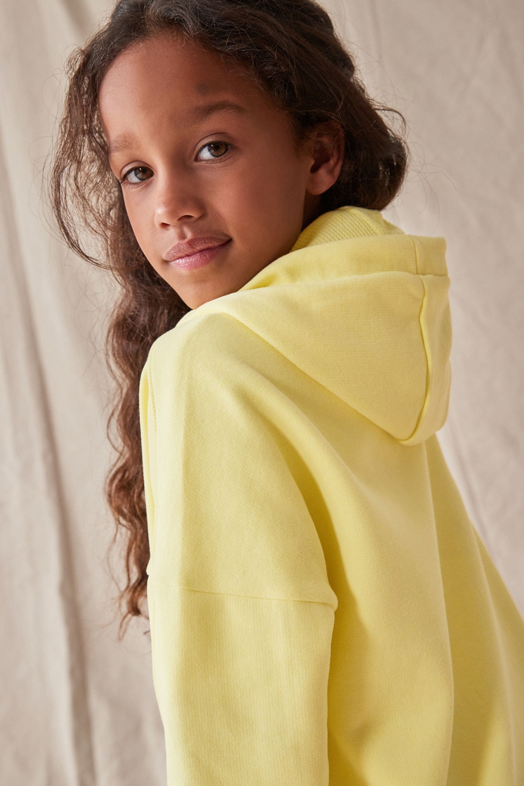 Yellow Zip Through Hoodie (3-16yrs)