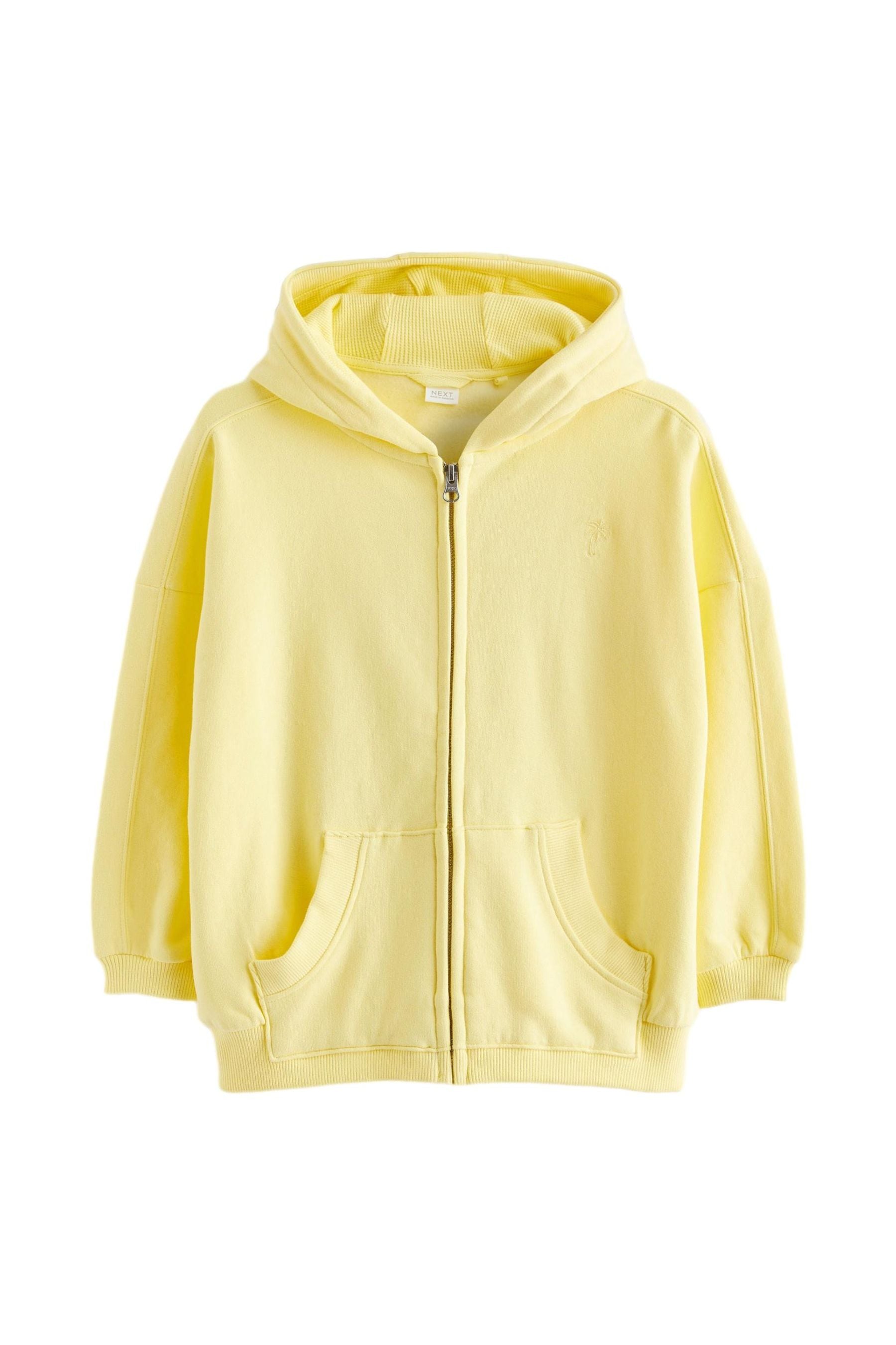 Yellow Zip Through Hoodie (3-16yrs)