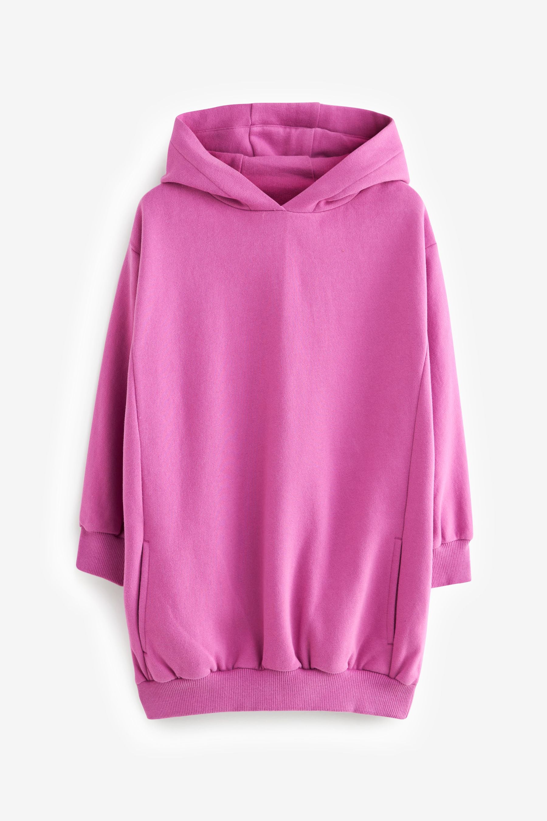 Bright Pink Longline Hoodie (3-16yrs)