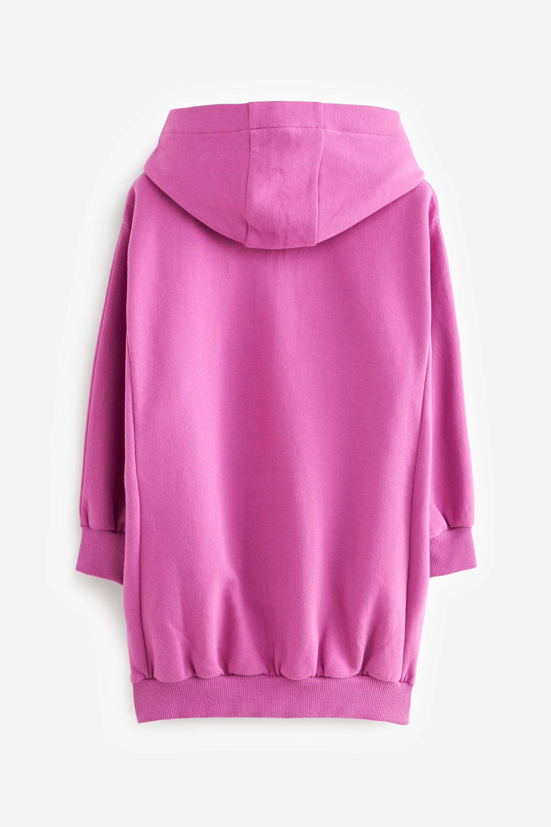 Bright Pink Longline Hoodie (3-16yrs)