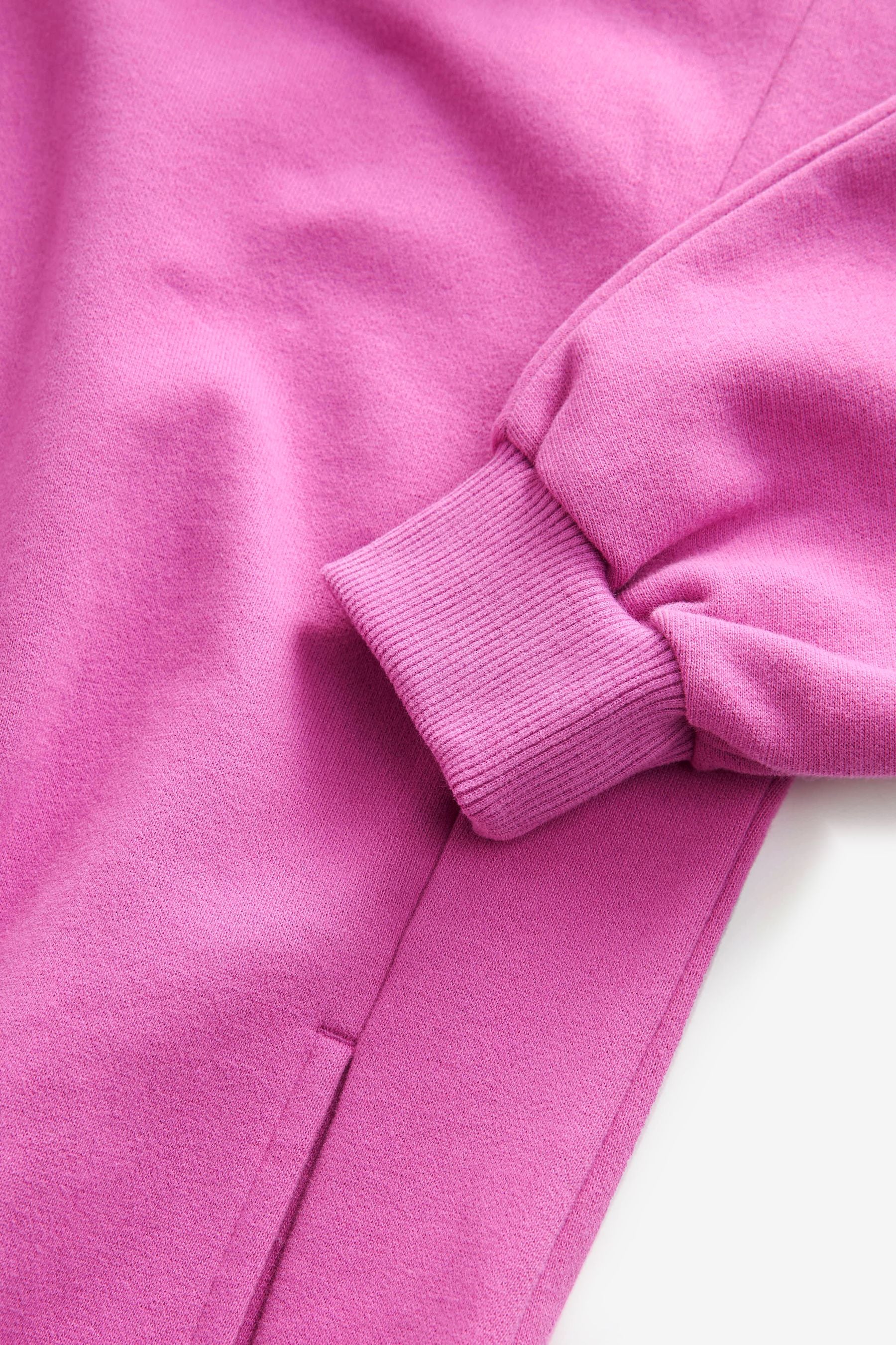 Bright Pink Longline Hoodie (3-16yrs)