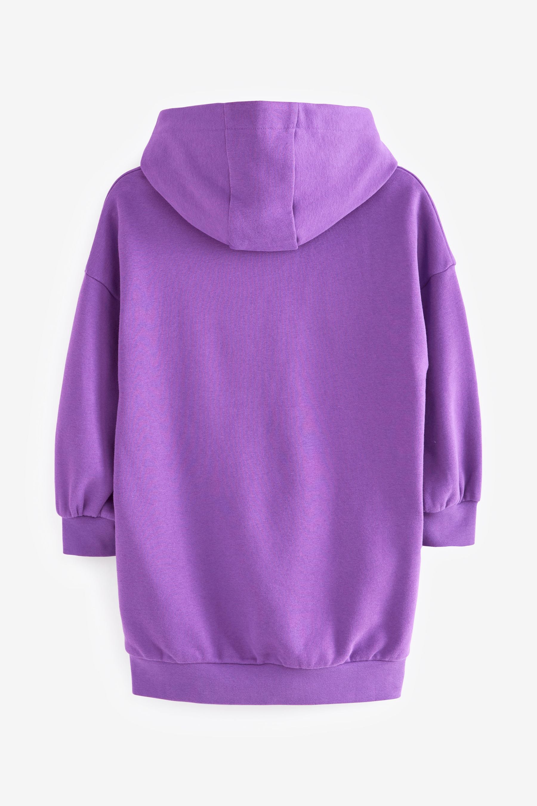 Purple Band Printed Longline Hoodie (3-16yrs)