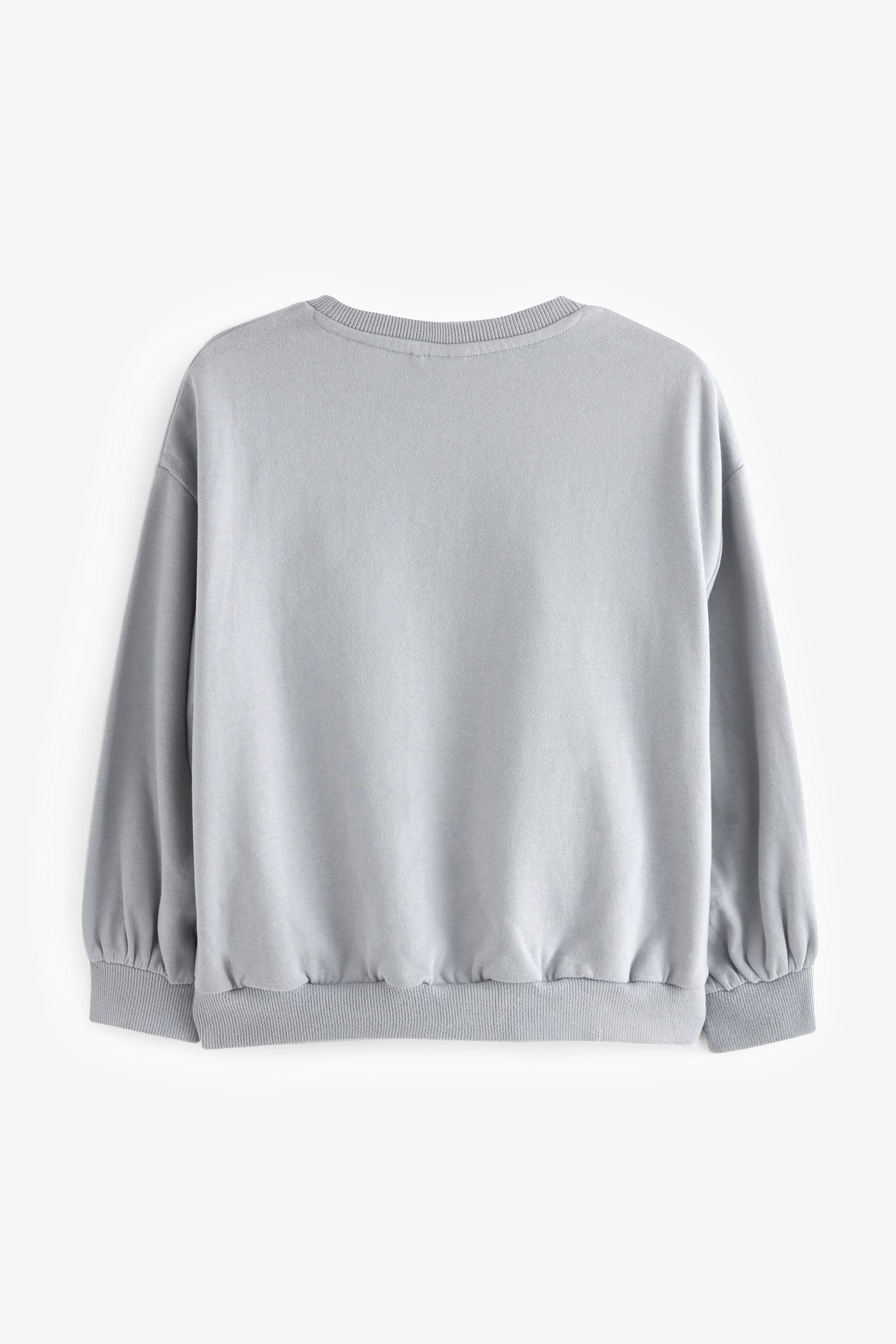 Grey Floral Corsage Crew Sweatshirt (3-16yrs)