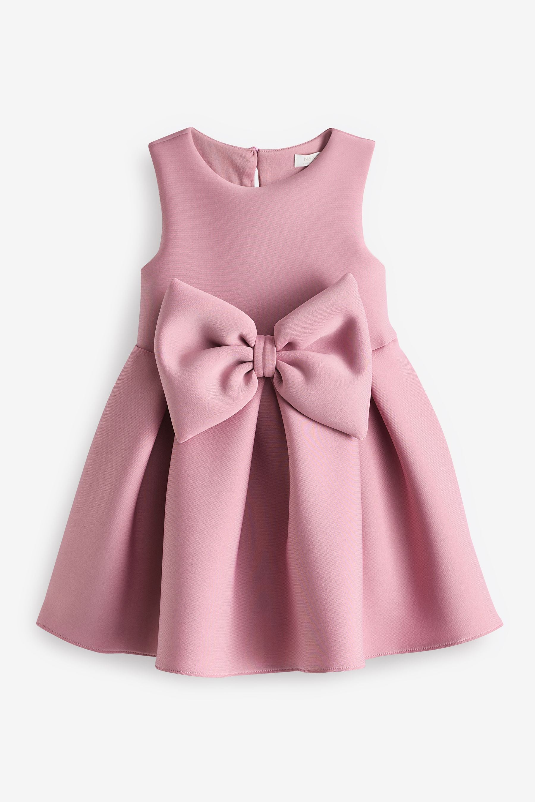 Bright Pink Bow Party Dress (3mths-7yrs)