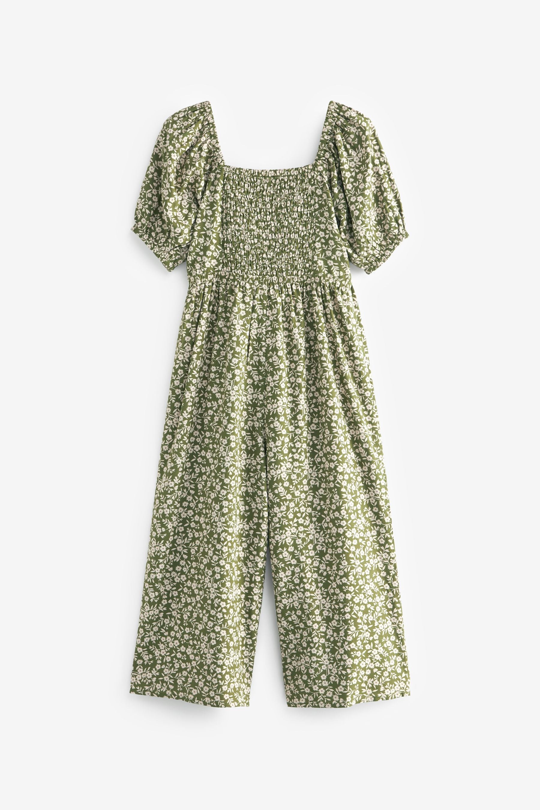 Olive Green Printed Jumpsuit (3-16yrs)