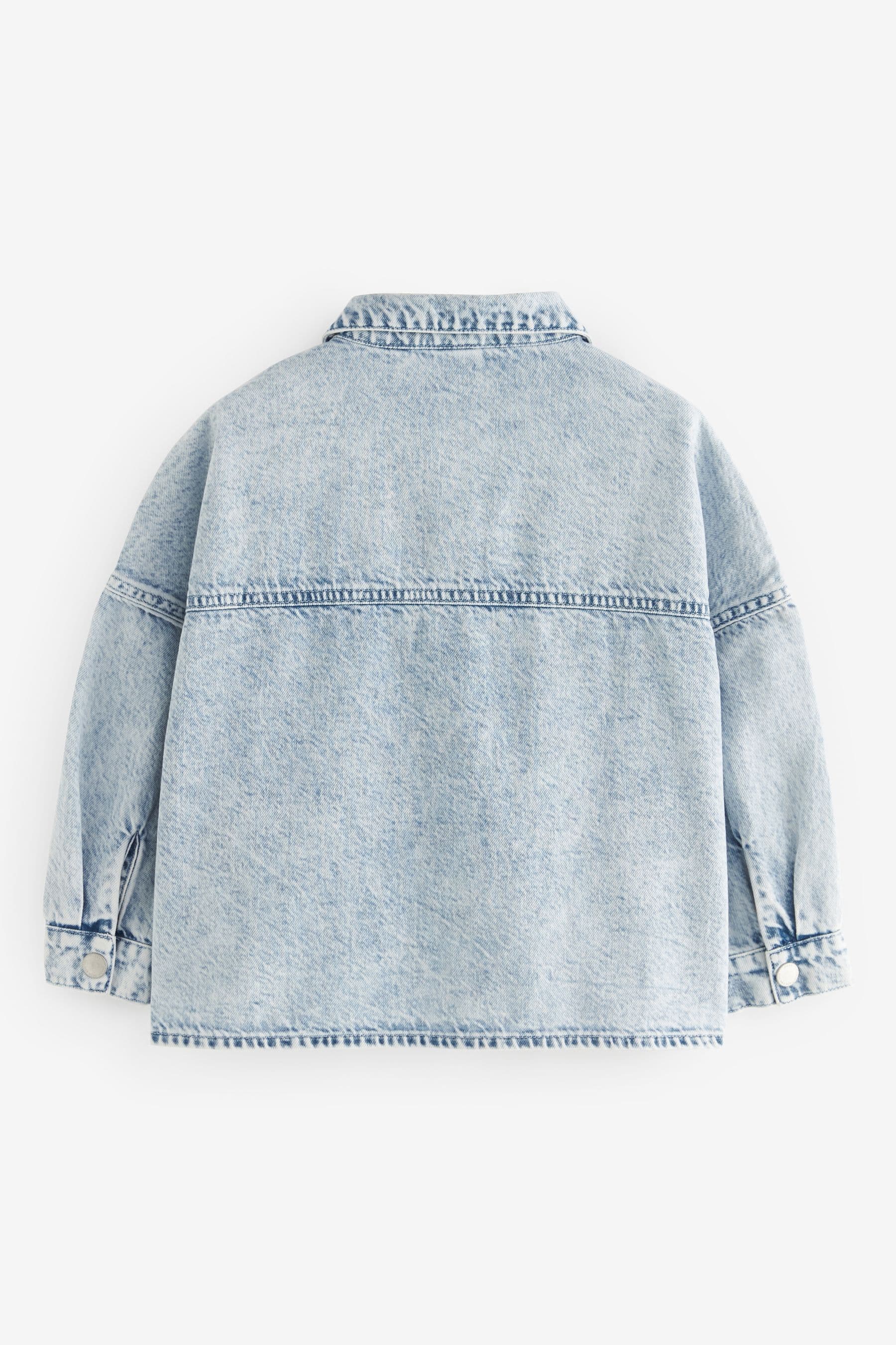 Pale Blue Boxy Denim Shacket (3-16yrs)