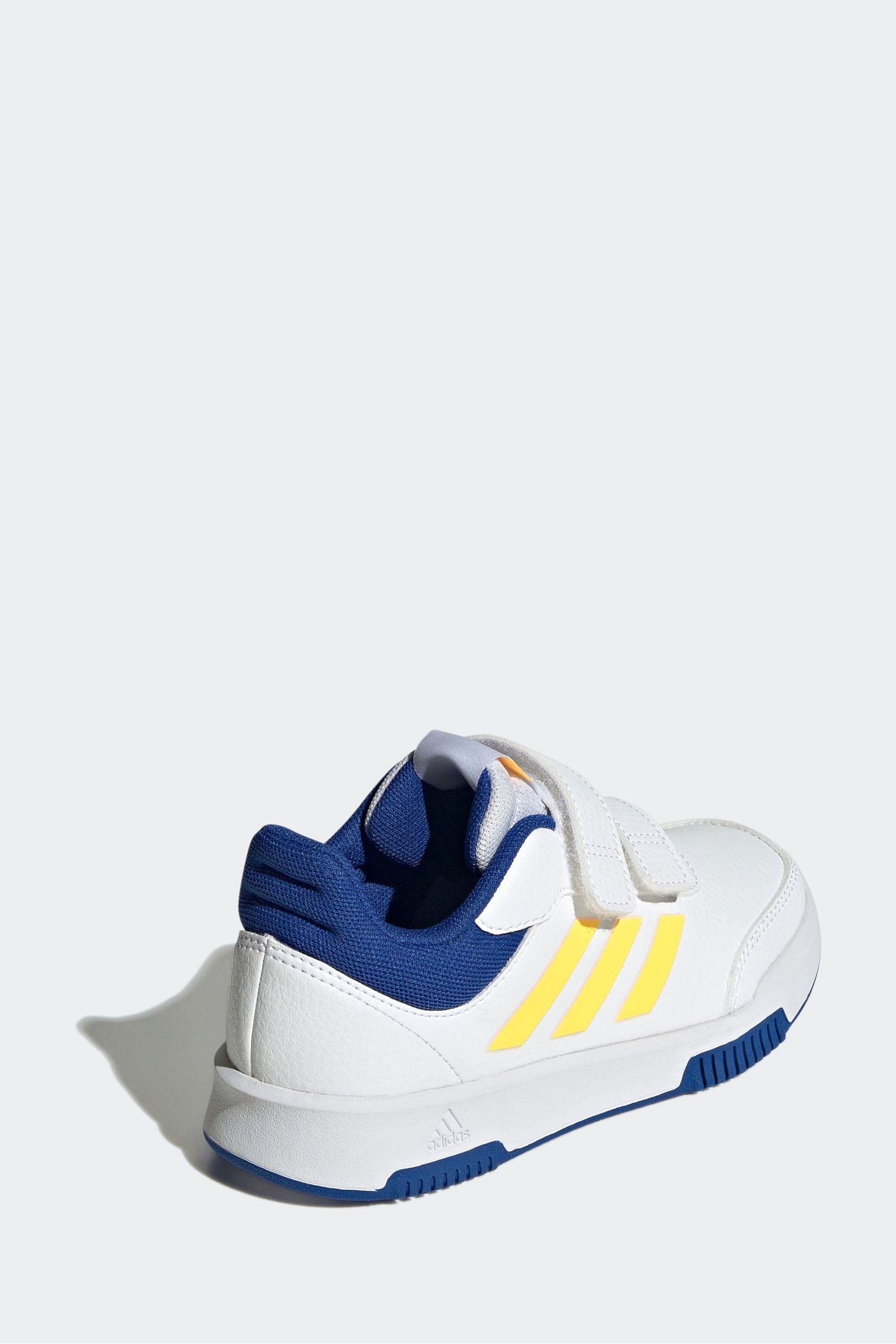 Blue/Yellow adidas Tensaur Hook and Loop Shoes