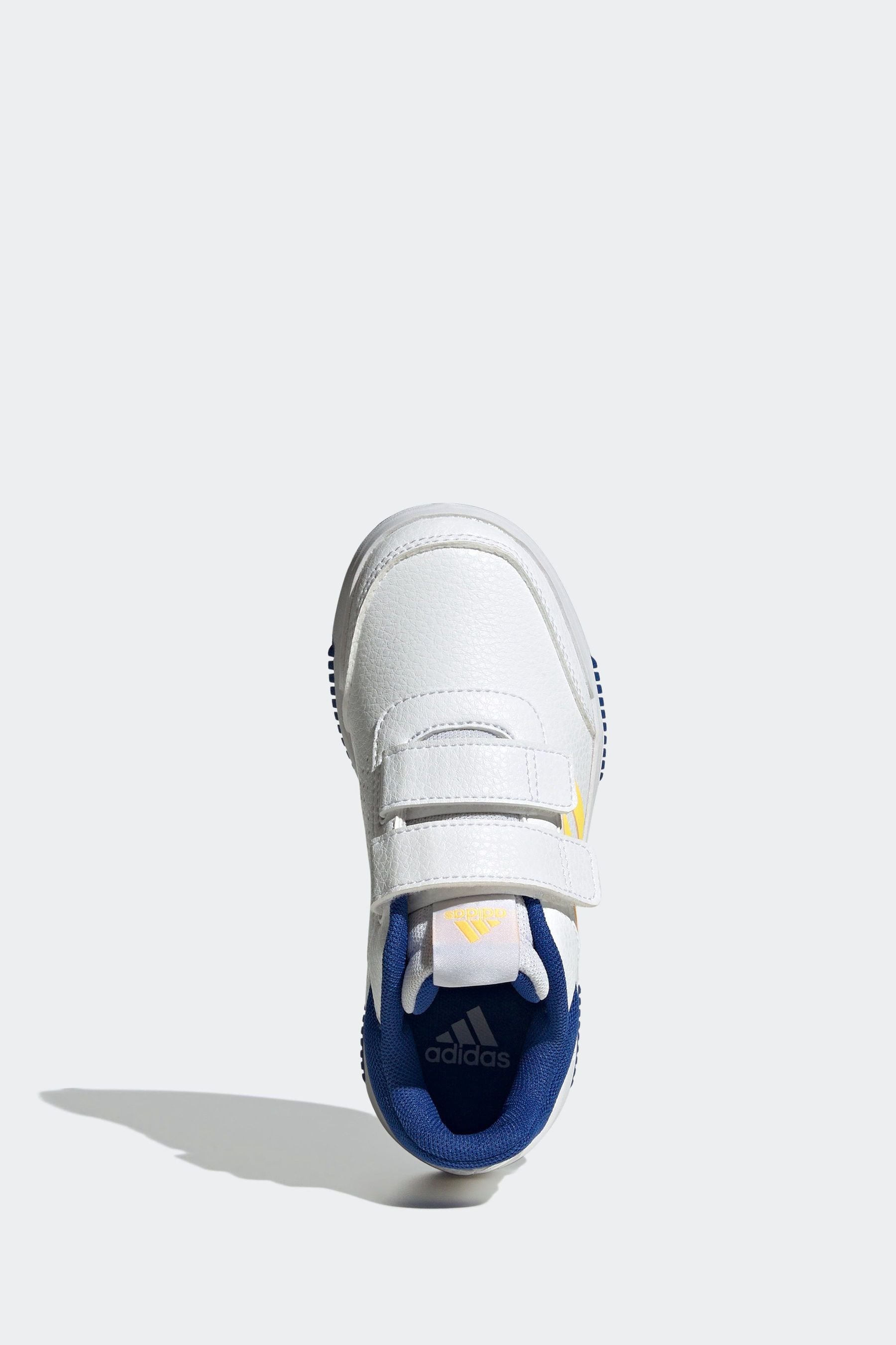 Blue/Yellow adidas Tensaur Hook and Loop Shoes