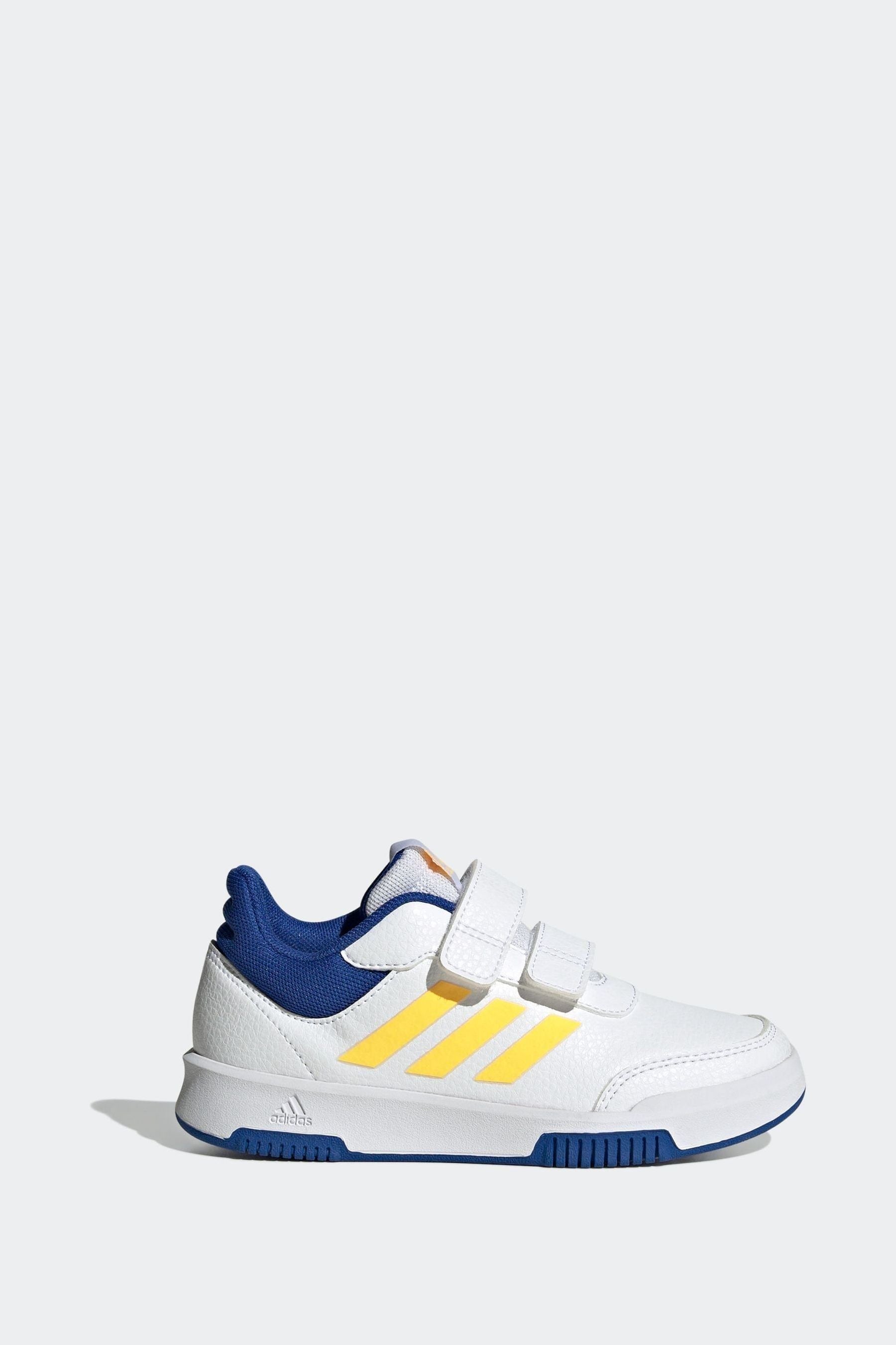 Blue/Yellow adidas Tensaur Hook and Loop Shoes