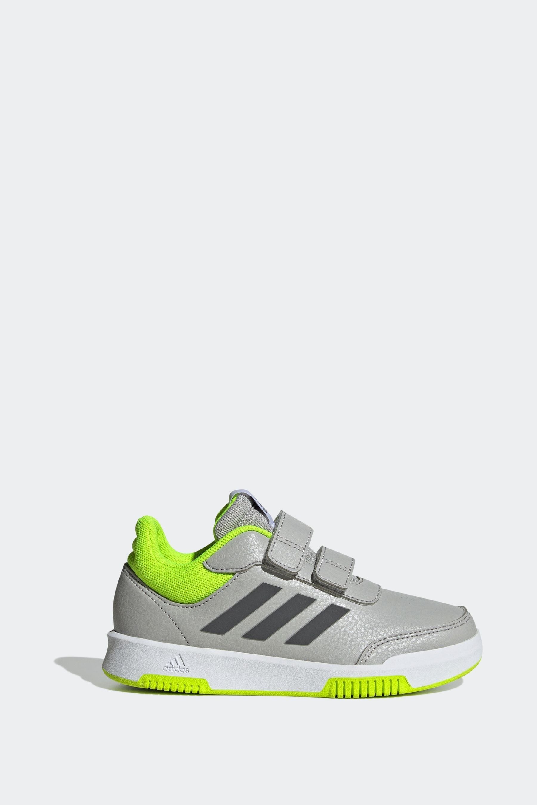 Grey adidas Tensaur Hook and Loop Shoes