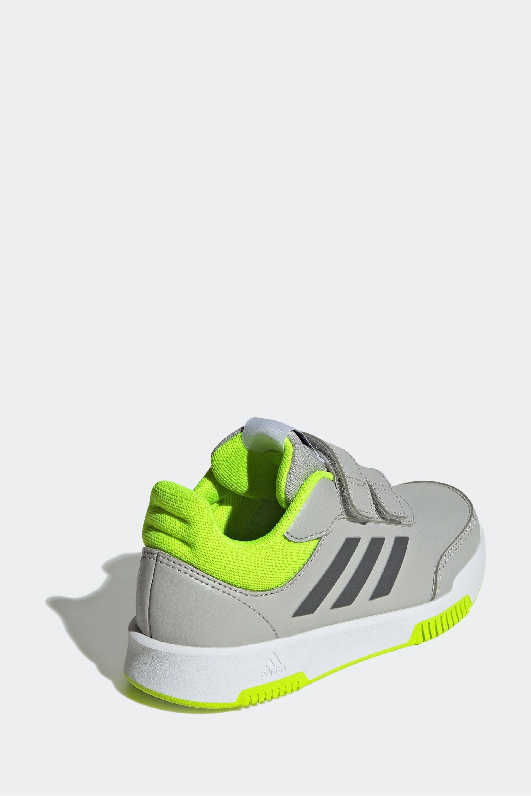 Grey adidas Tensaur Hook and Loop Shoes