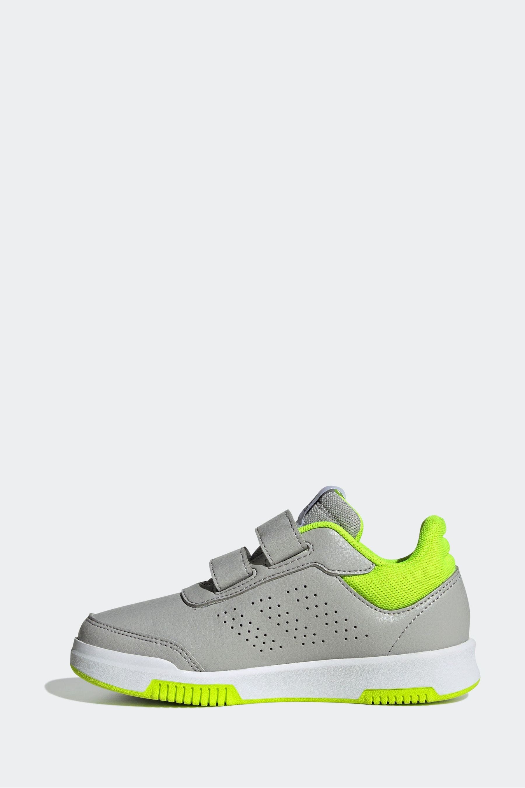 Grey adidas Tensaur Hook and Loop Shoes