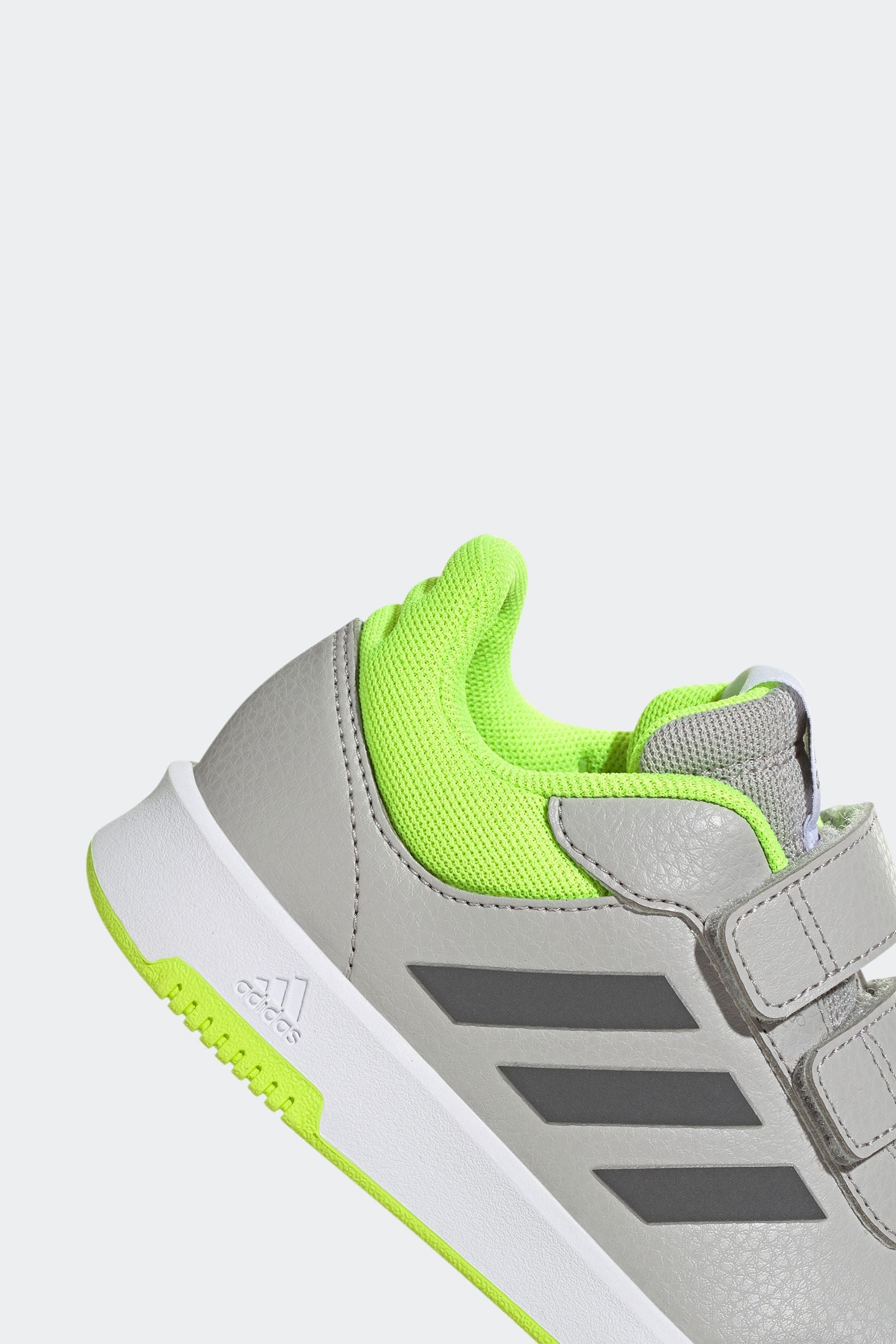 Grey adidas Tensaur Hook and Loop Shoes