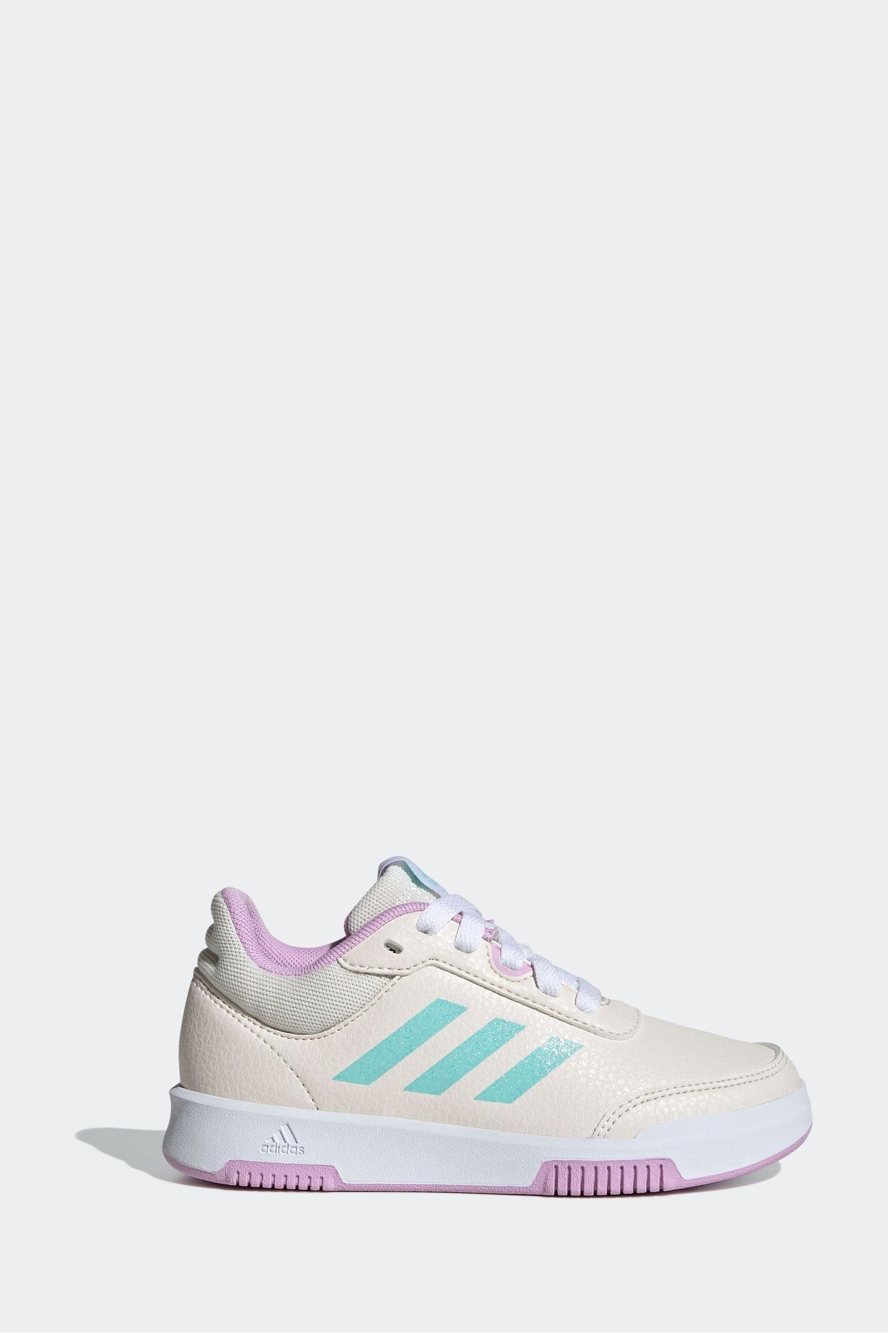 Cream/Pink adidas Kids Tensaur Sport 2.0 K Trainers