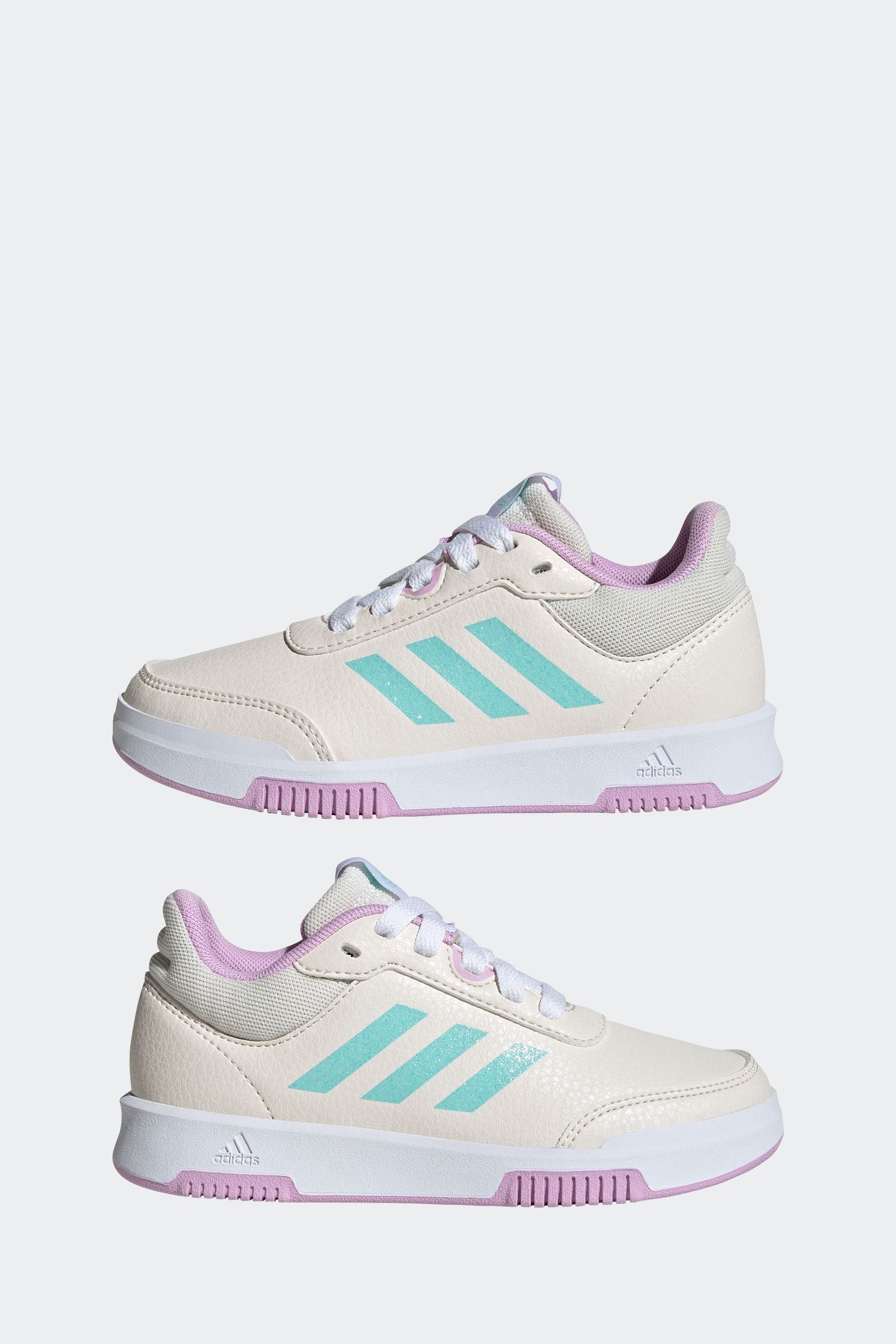 Cream/Pink adidas Kids Tensaur Sport 2.0 K Trainers