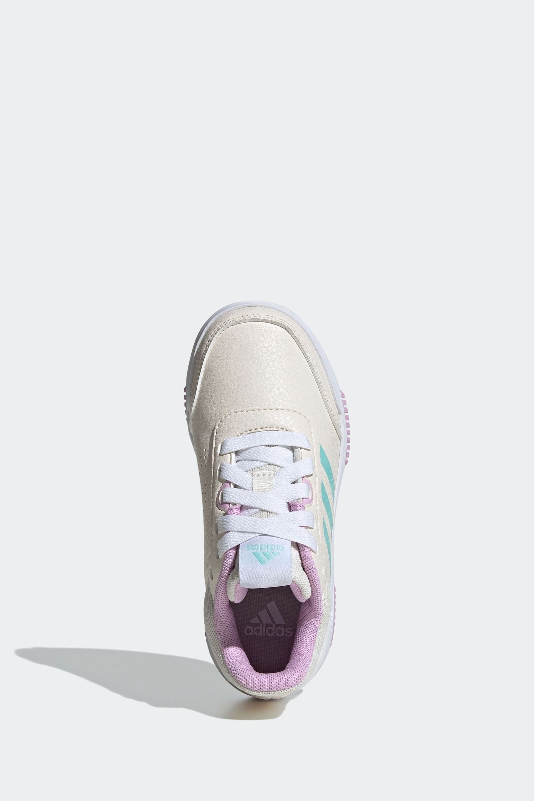 adidas Cream/Pink Kids Tensaur Sport 2.0 K Trainers