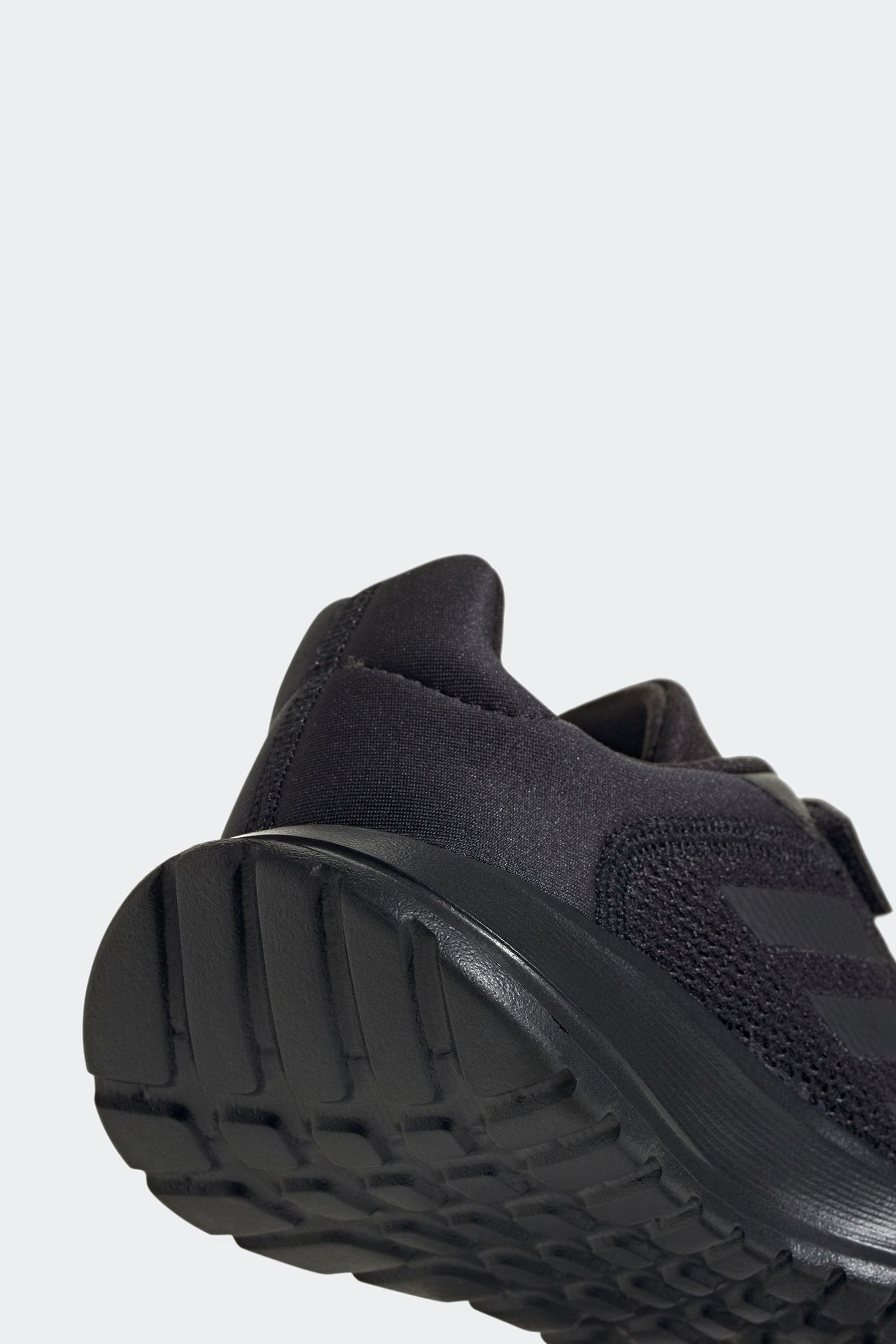 adidas Black Hook and Loop Kids Sportswear Tensaur Run Trainers