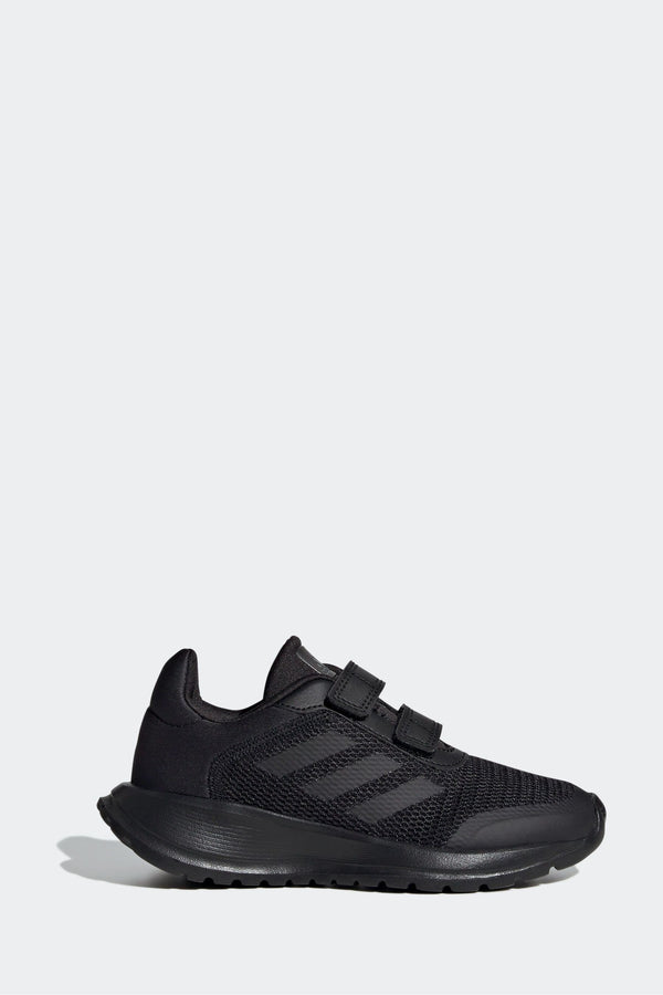 adidas Black Hook and Loop Kids Sportswear Tensaur Run Trainers