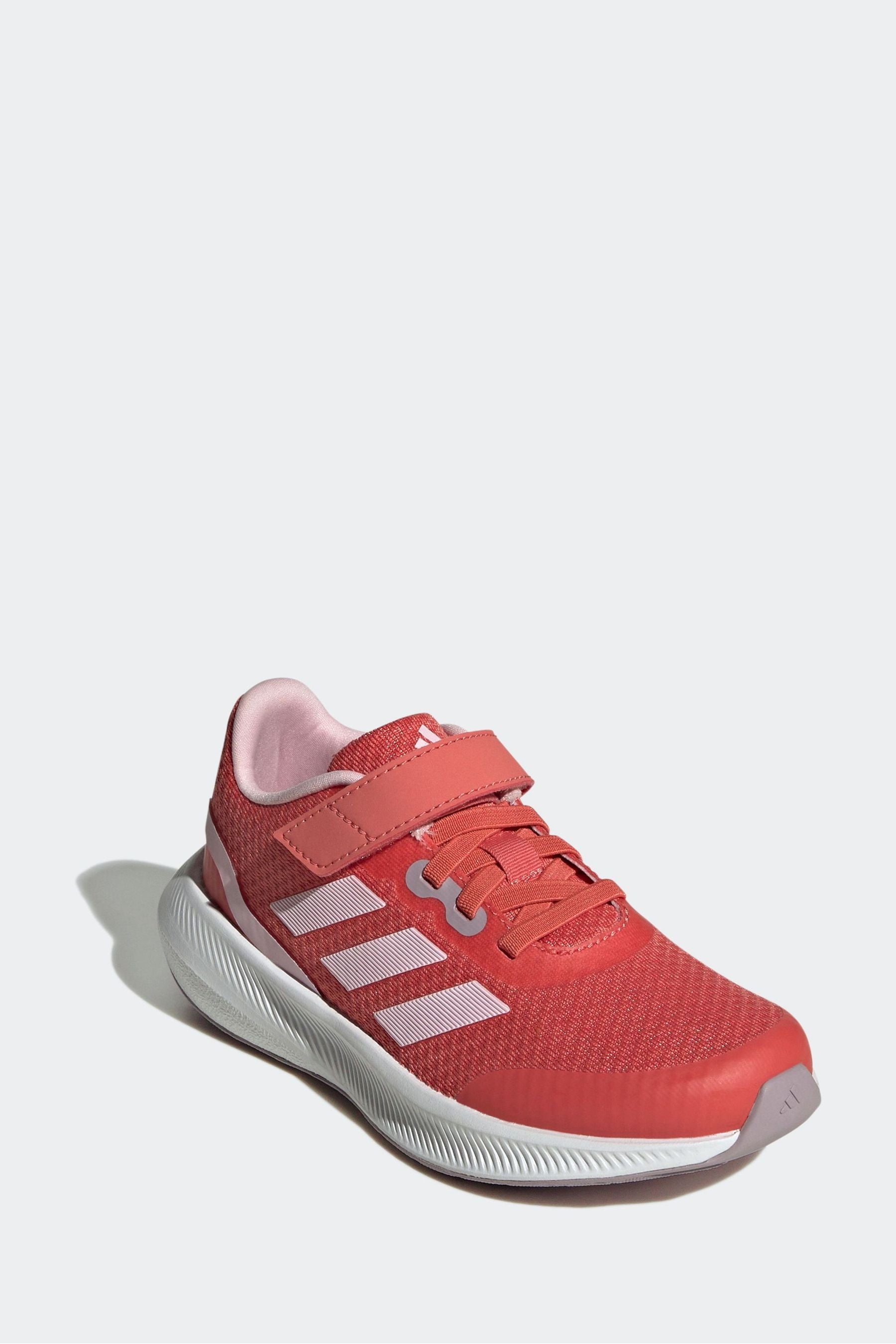 Red adidas Sportswear Runfalcon 3.0 Elastic Lace Top Strap Trainers