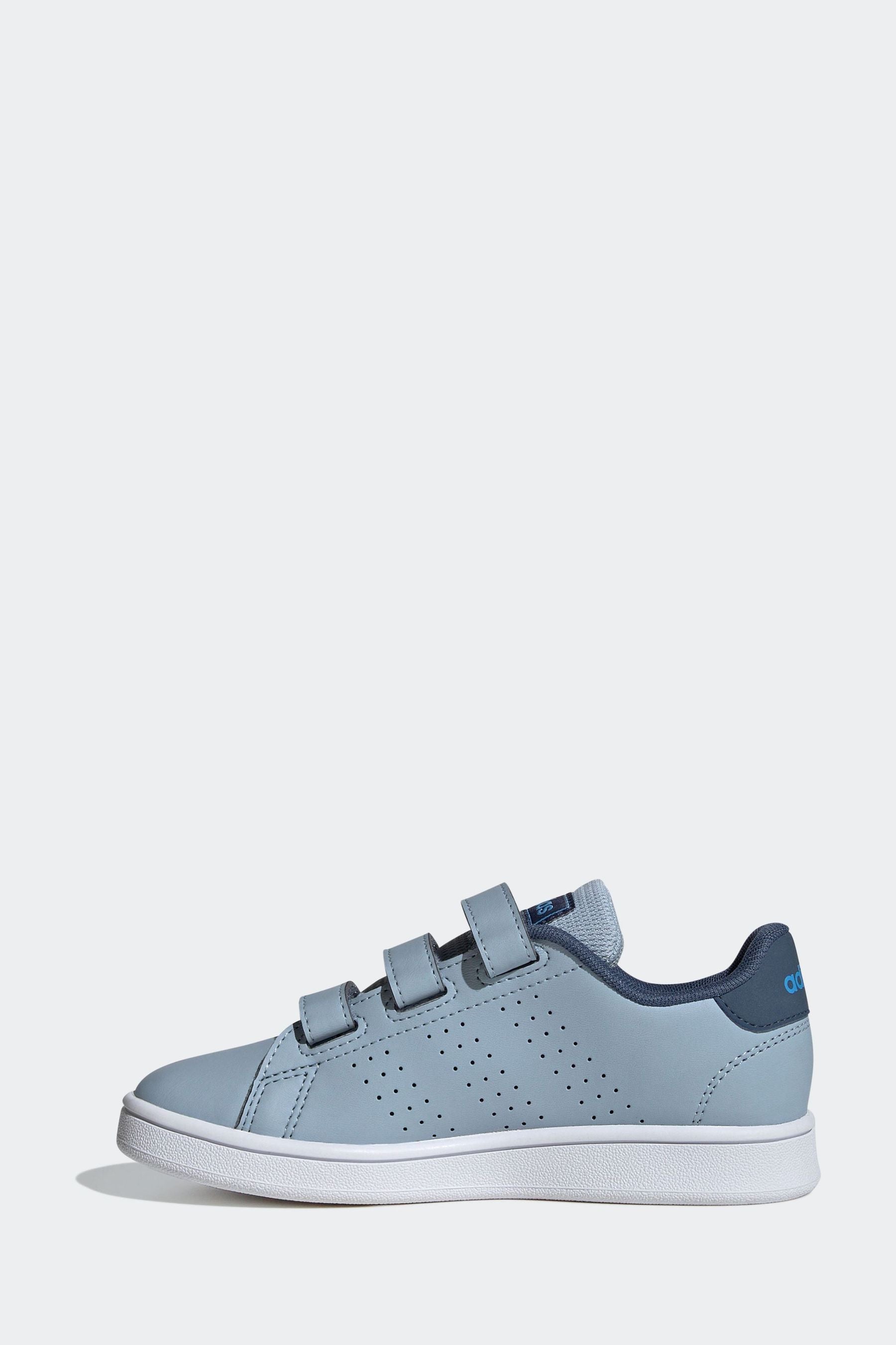 adidas Blue Sportswear Advantage Court Lifestyle Hook And Loop Trainers