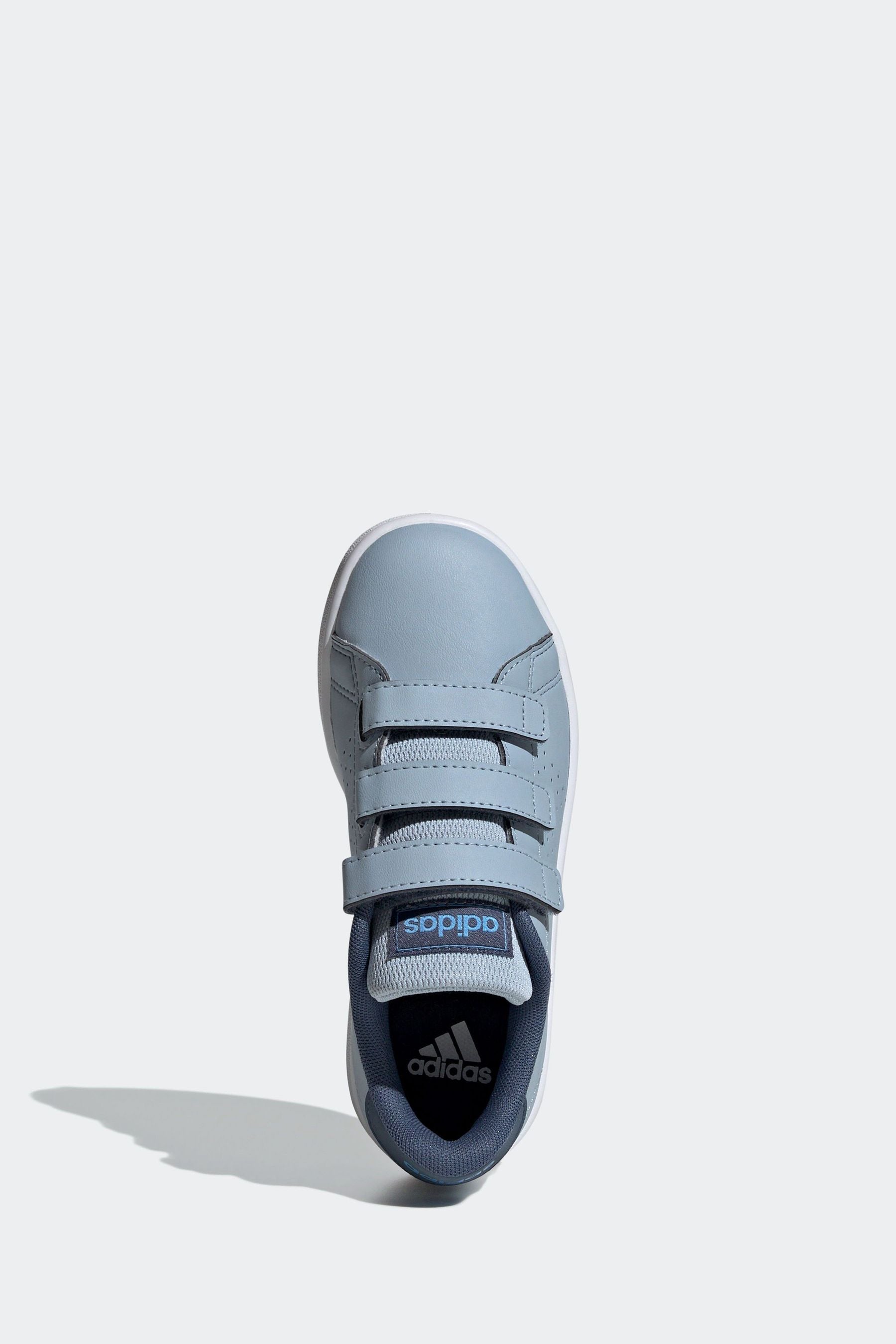 adidas Blue Sportswear Advantage Court Lifestyle Hook And Loop Trainers