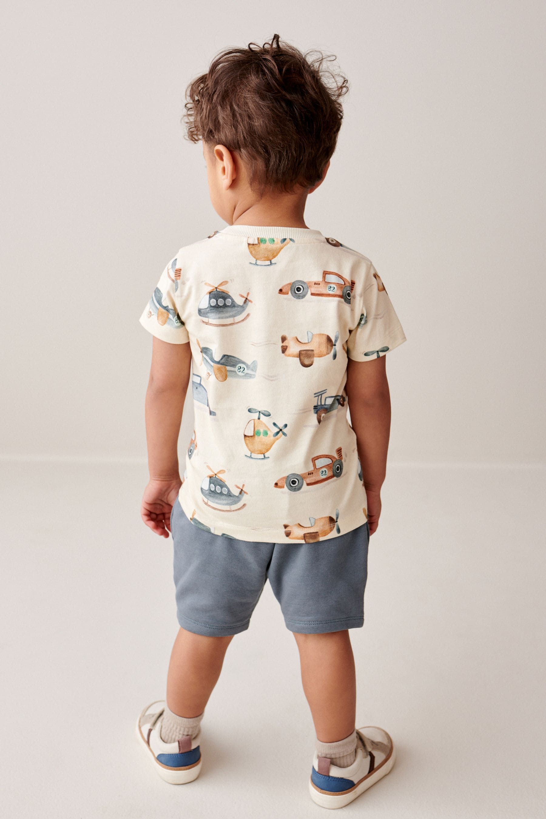 Tan/Ecru T-Shirt And Shorts Set (3mths-7yrs)