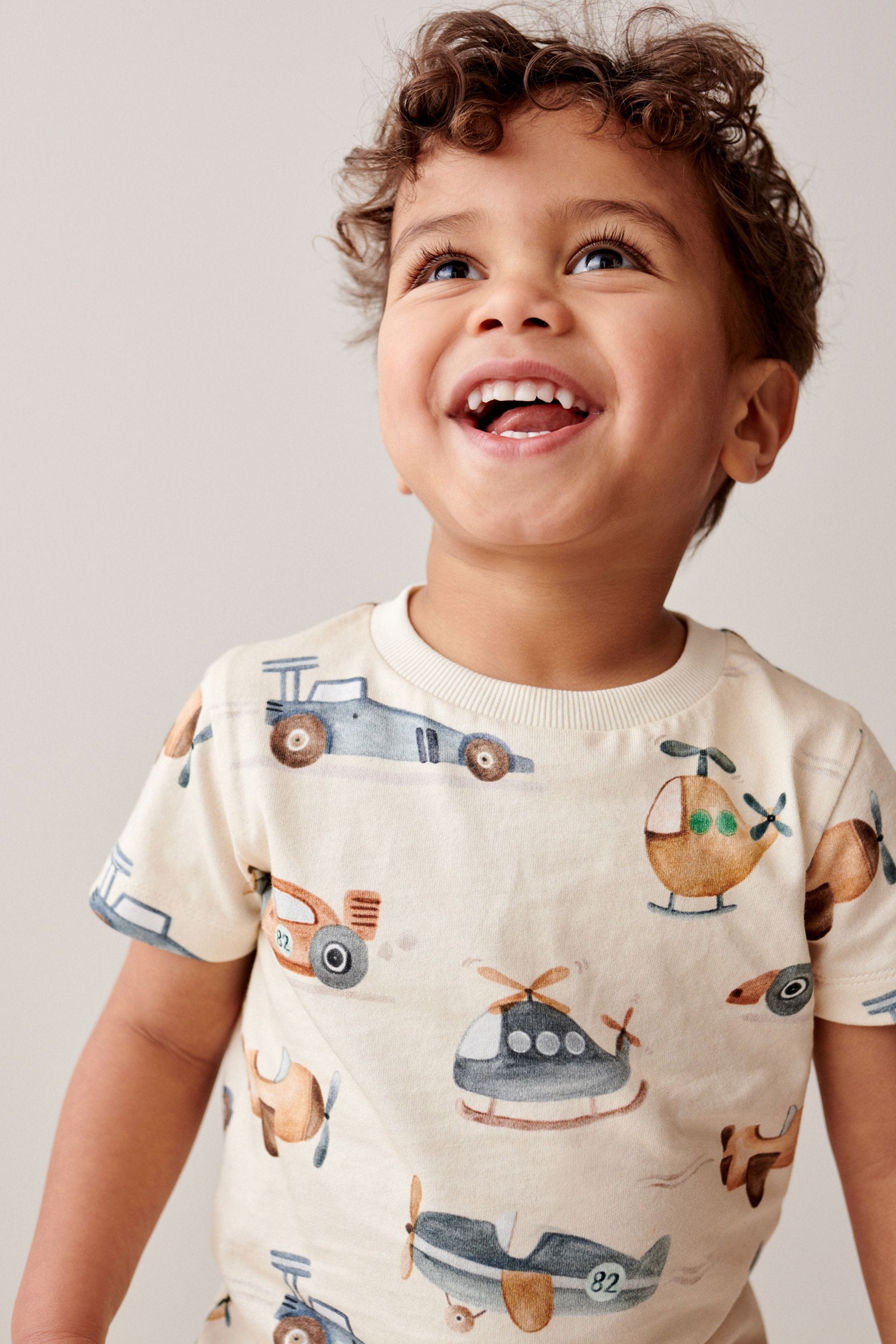 Tan/Ecru T-Shirt And Shorts Set (3mths-7yrs)