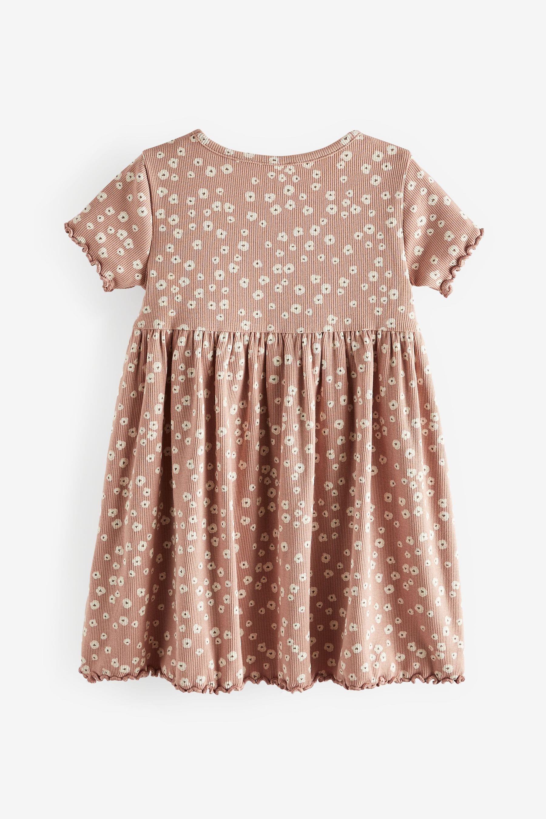 Neutral Ribbed Jersey Dress (3mths-7yrs)