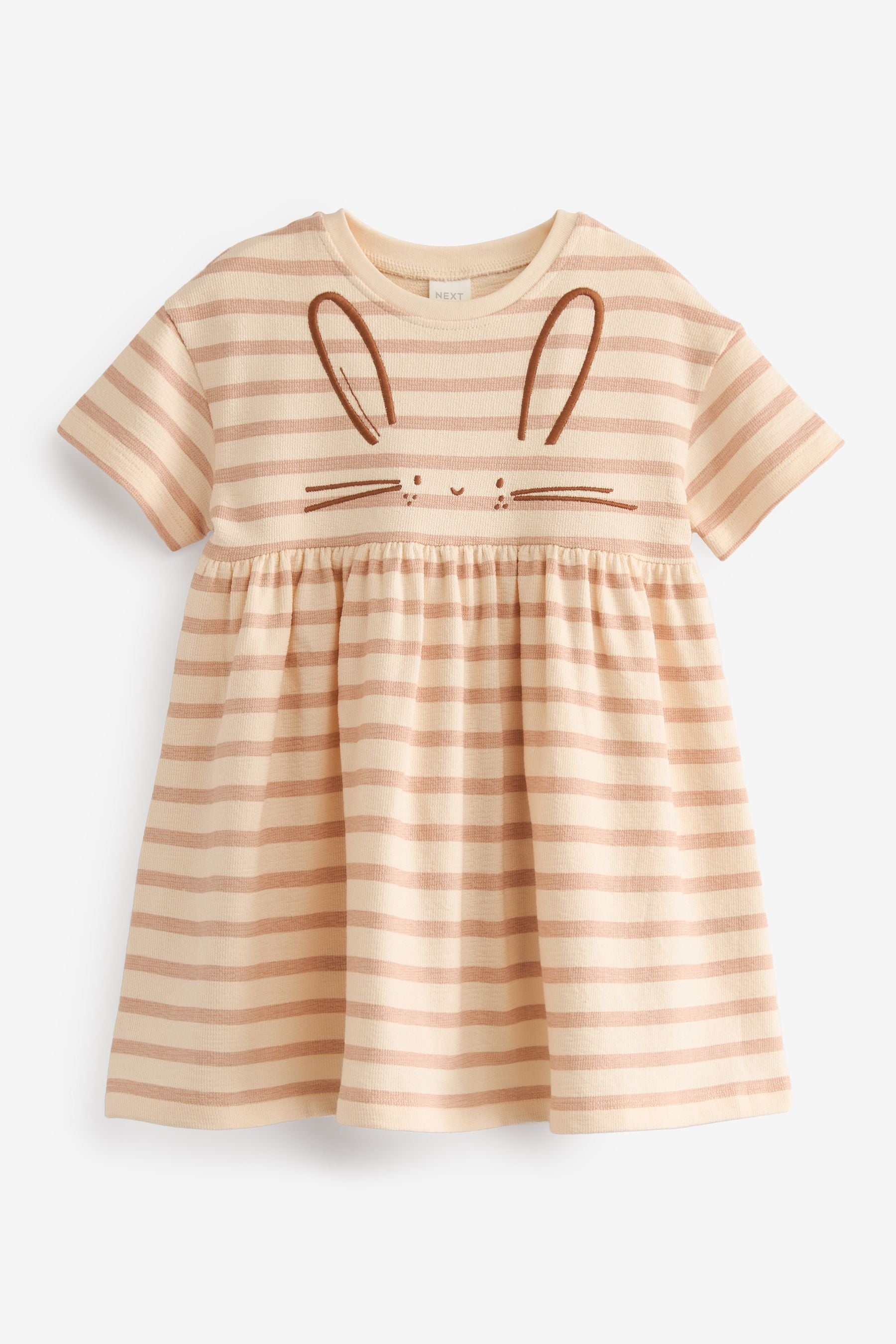 Stripe Textured Jersey Dress (3mths-7yrs)