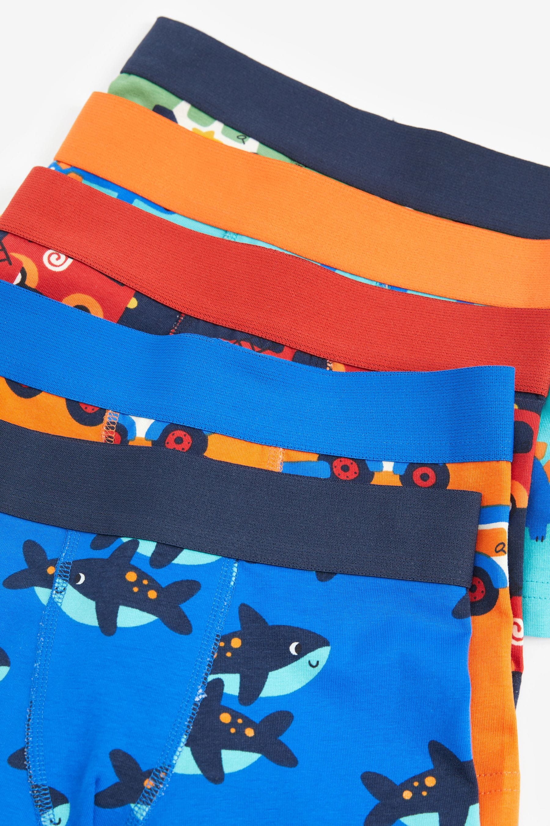 Bright Primary Print Trunks 5 Pack (1.5-16yrs)