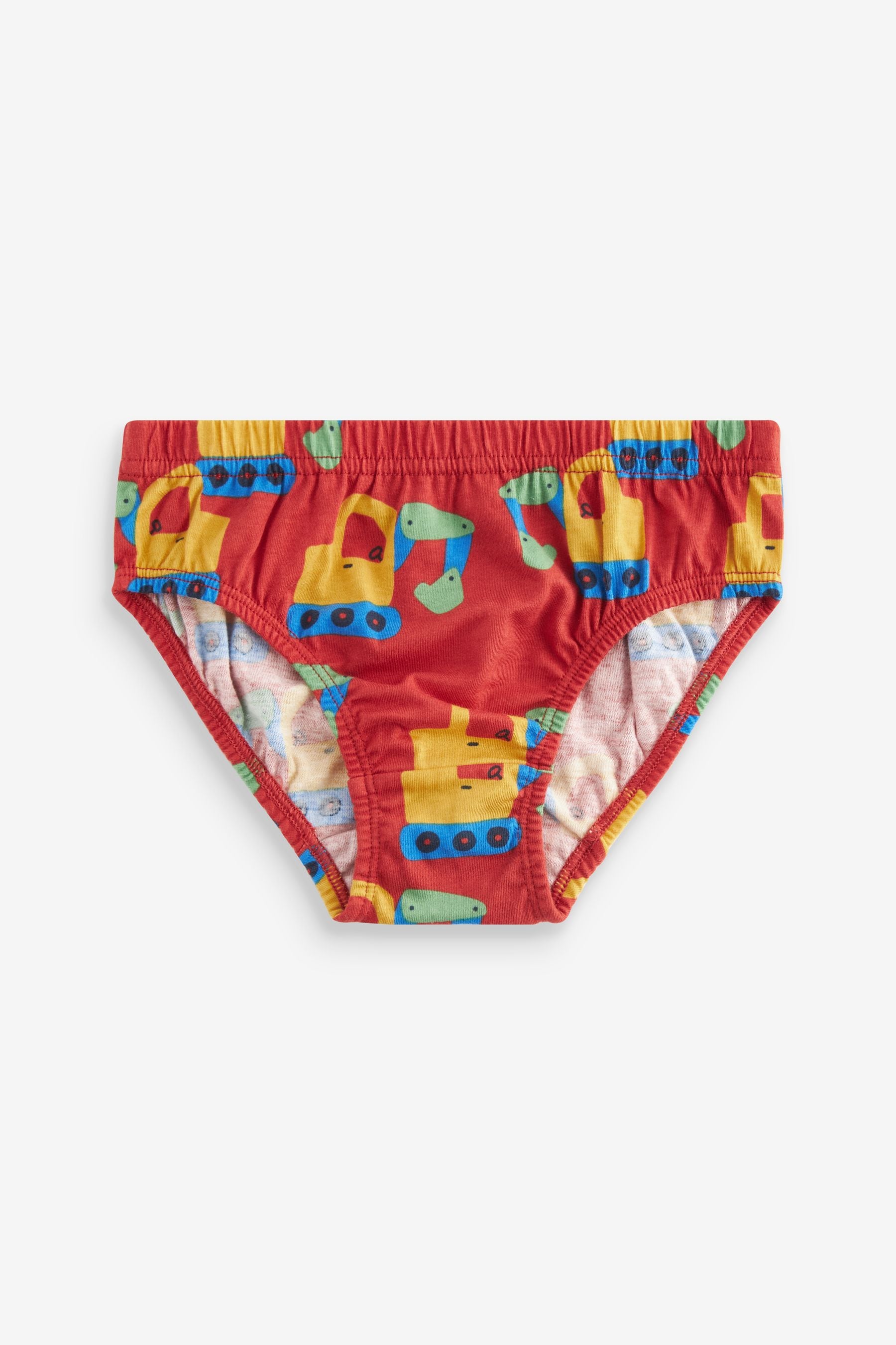 Bright Primary Print Briefs 5 Pack (1.5-10yrs)