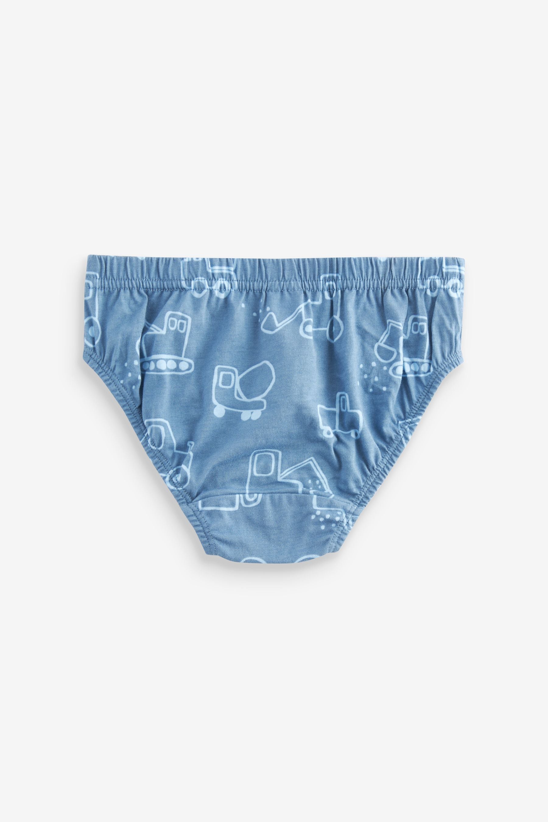 Blue Vehicle Print Briefs 5 Pack (1.5-10yrs)