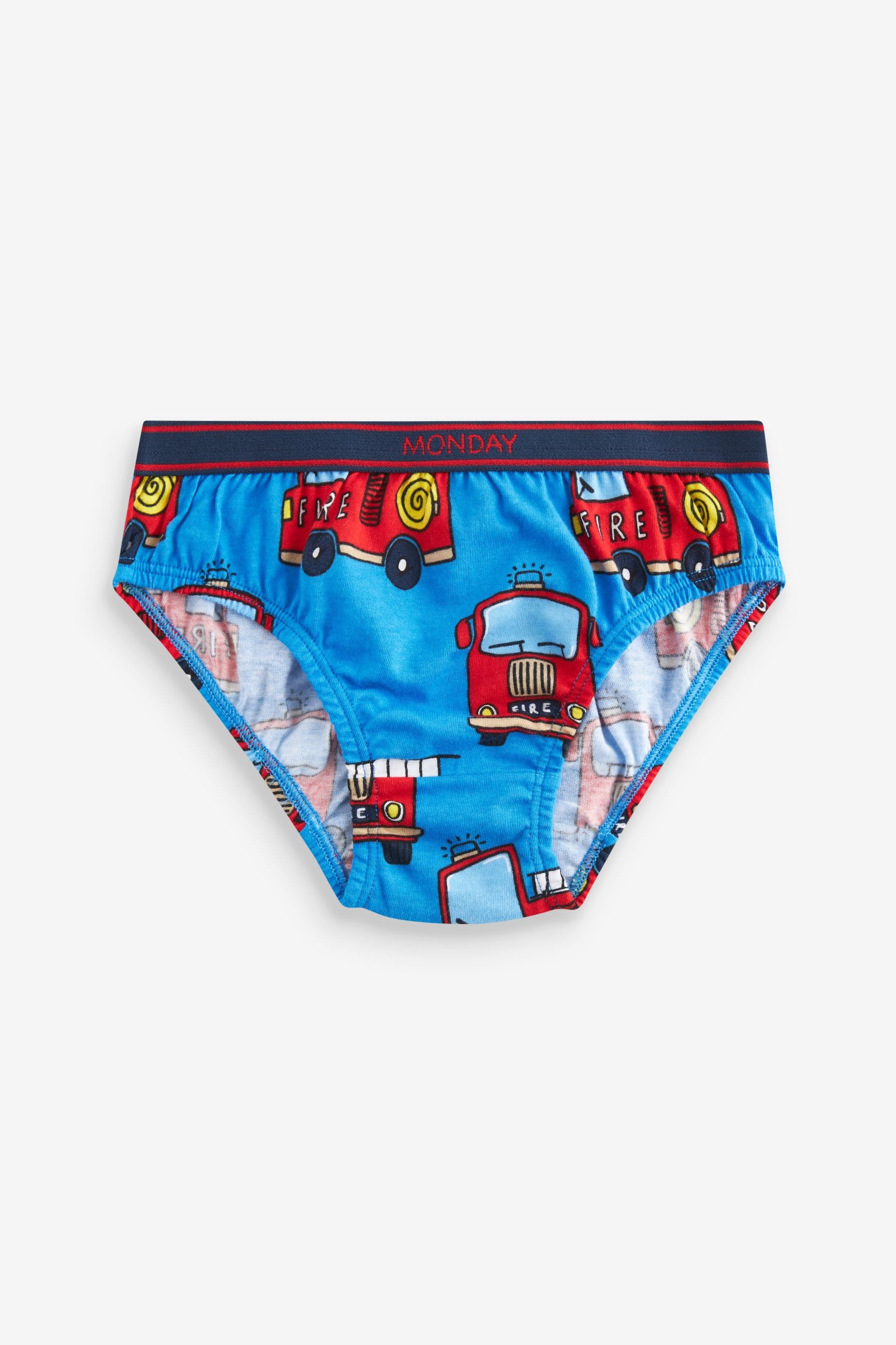 Emergency Vehicle Print Briefs 7 Pack (1.5-10yrs)