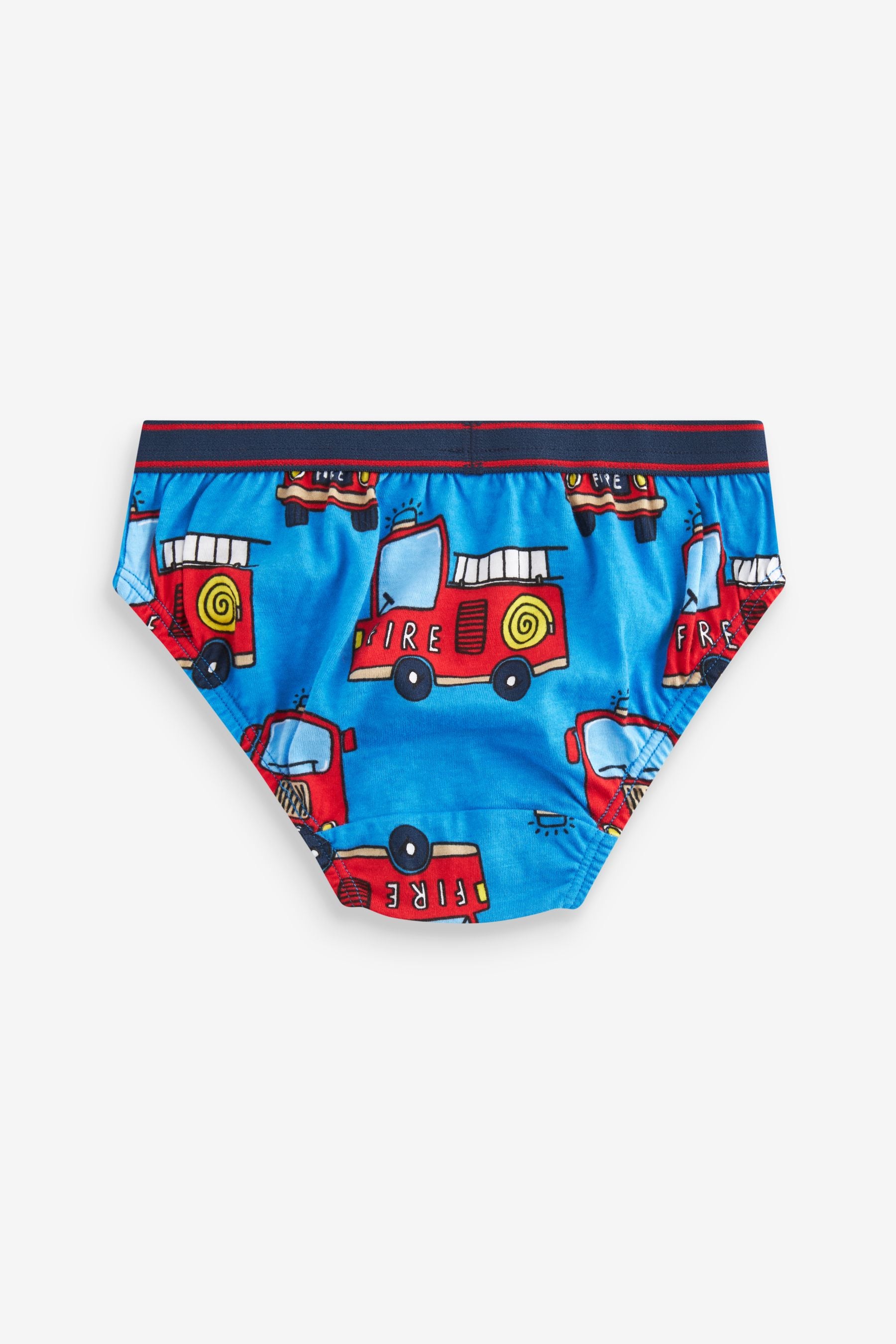 Emergency Vehicle Print Briefs 7 Pack (1.5-10yrs)