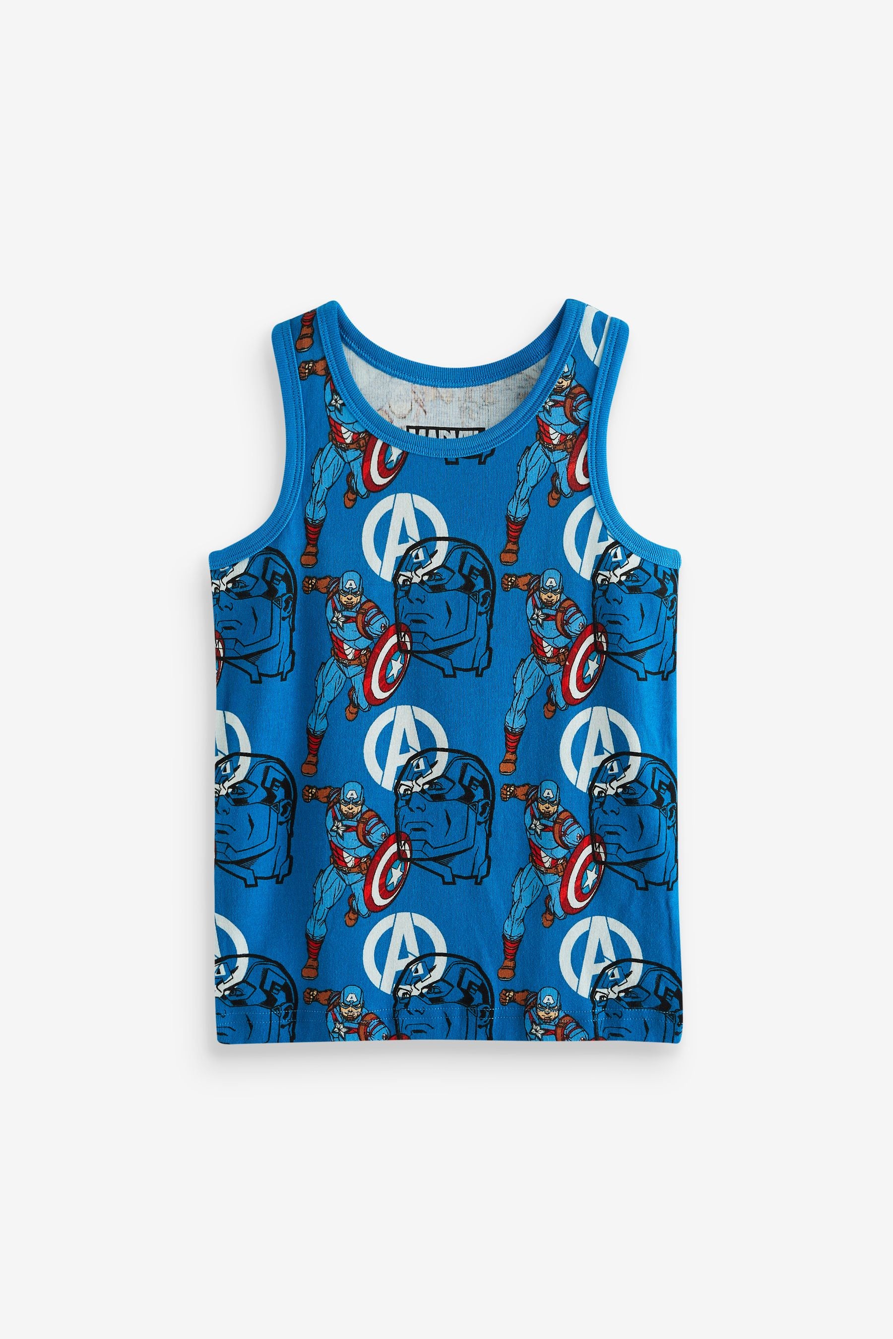 Marvel License 100% Cotton Vests 3 Pack (1.5-12yrs)