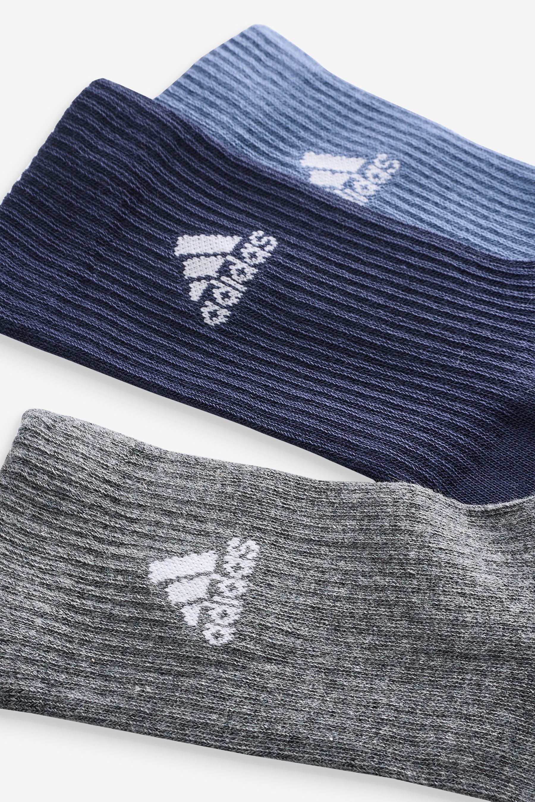 Blue adidas Cushioned Crew Socks 3 Pairs