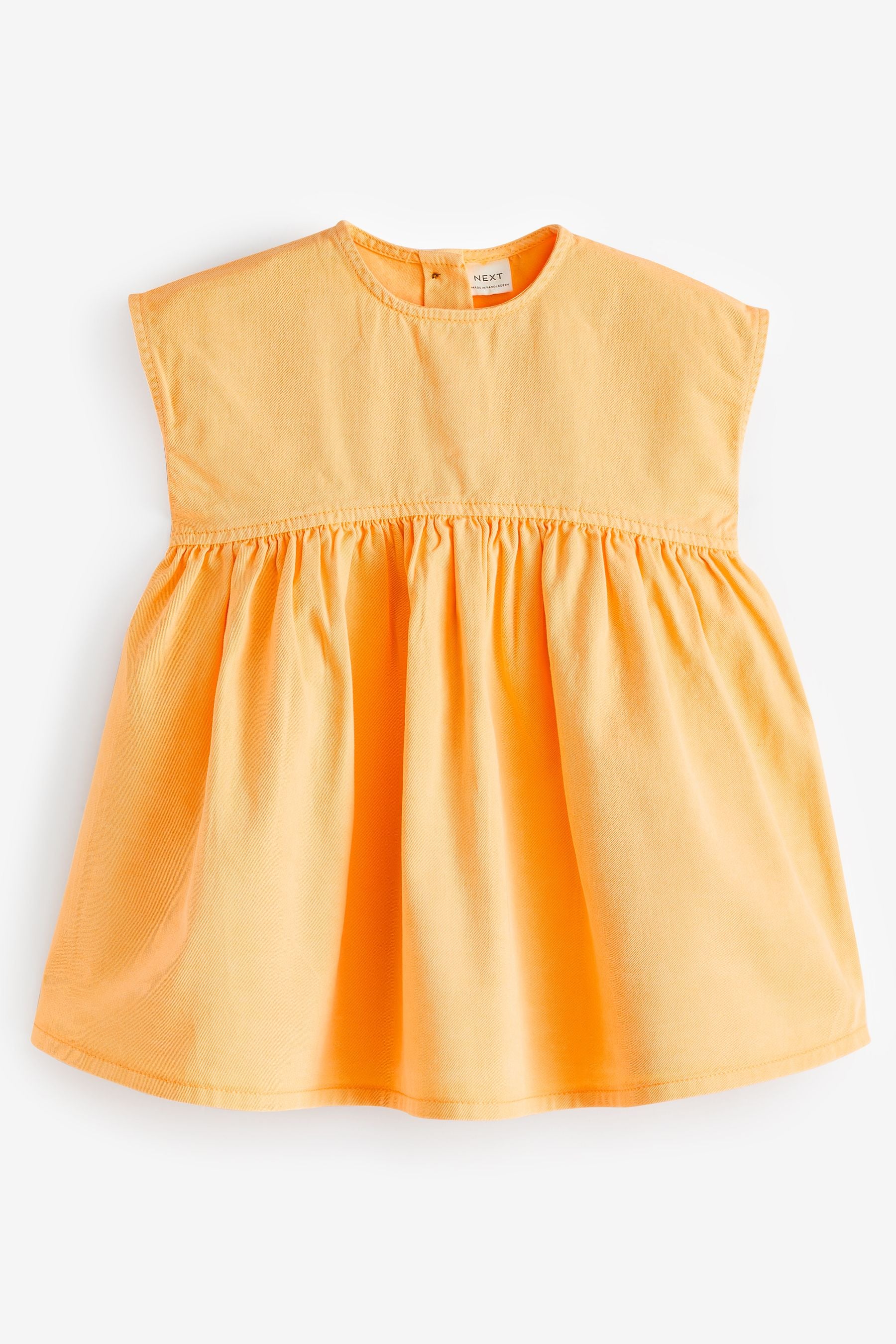 Orange Boxy Cotton Dress (3mths-7yrs)