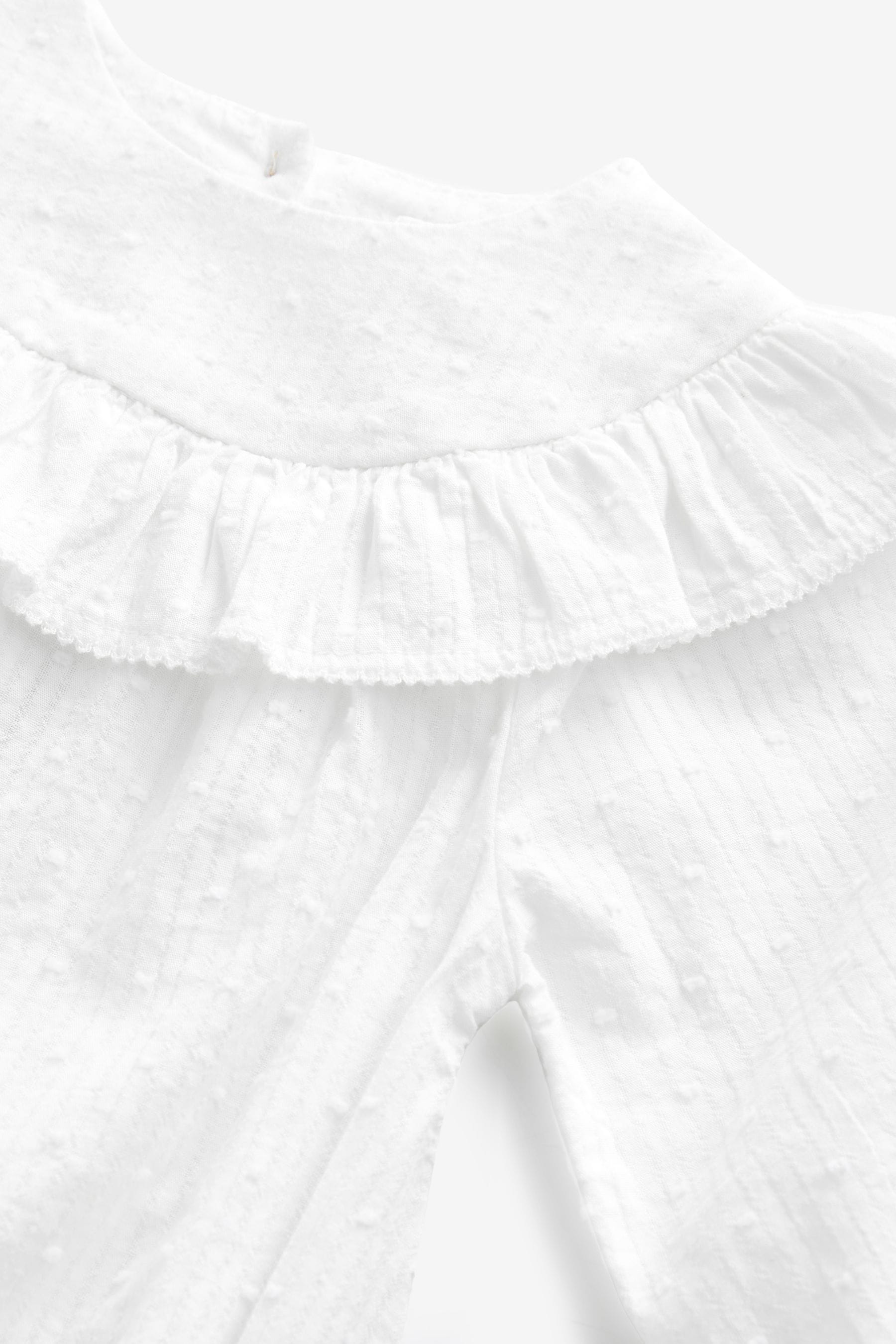 White Baby Bloomer Romper (0mths-3yrs)