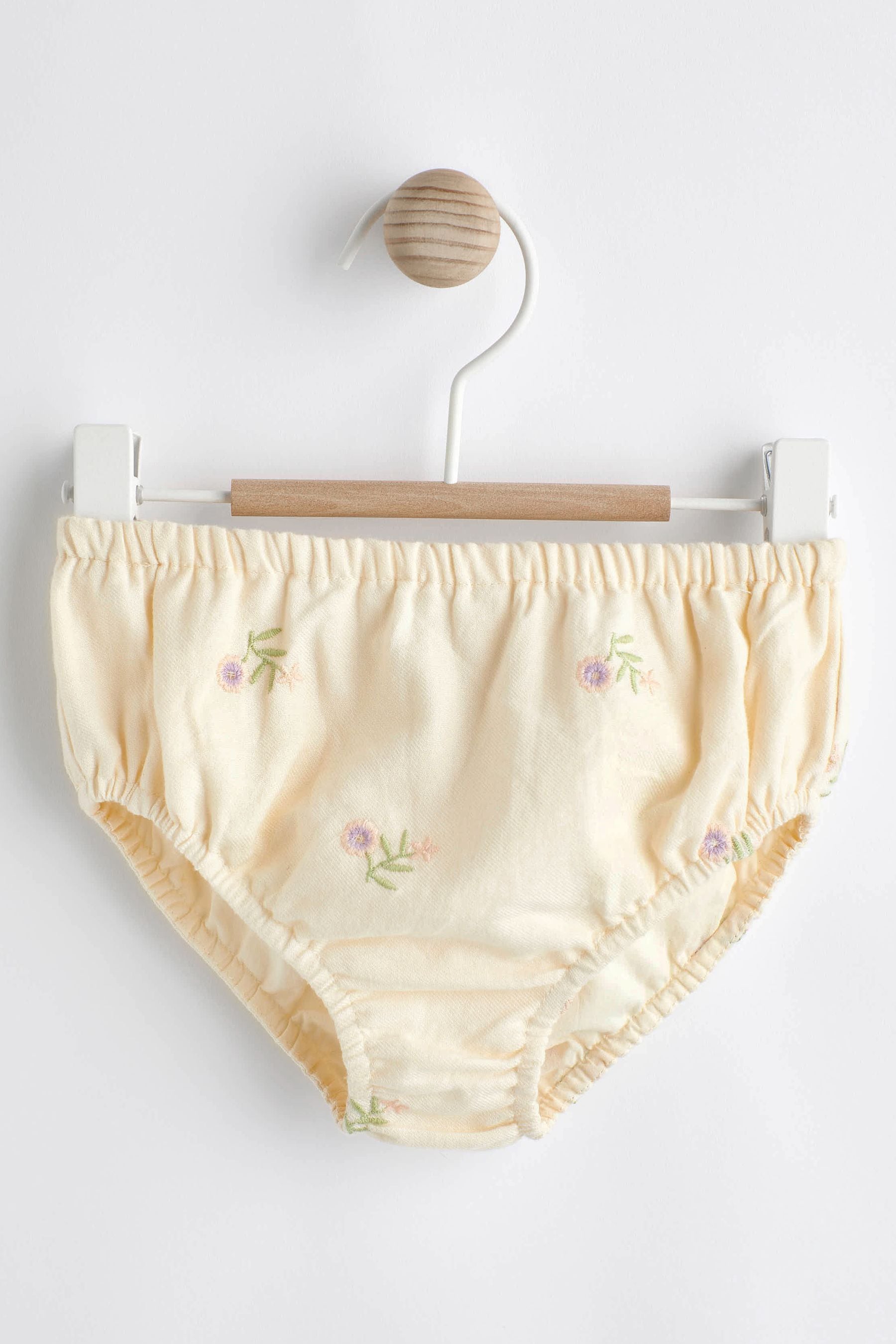 Ivory 2 Piece Embroidered Baby Dress and Knicker Set (0mths-2yrs)