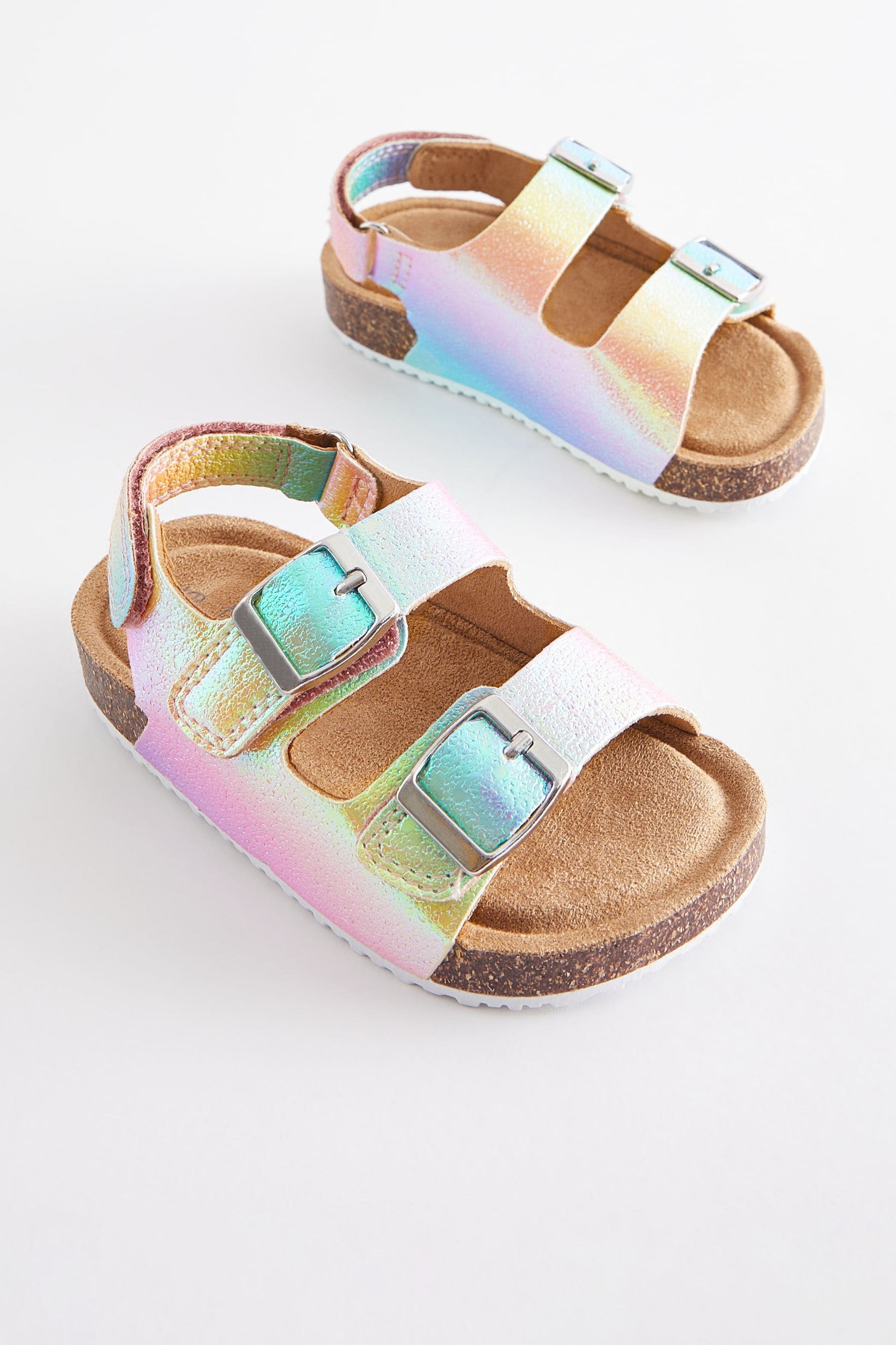 Multi Corkbed Two Strap Sandals