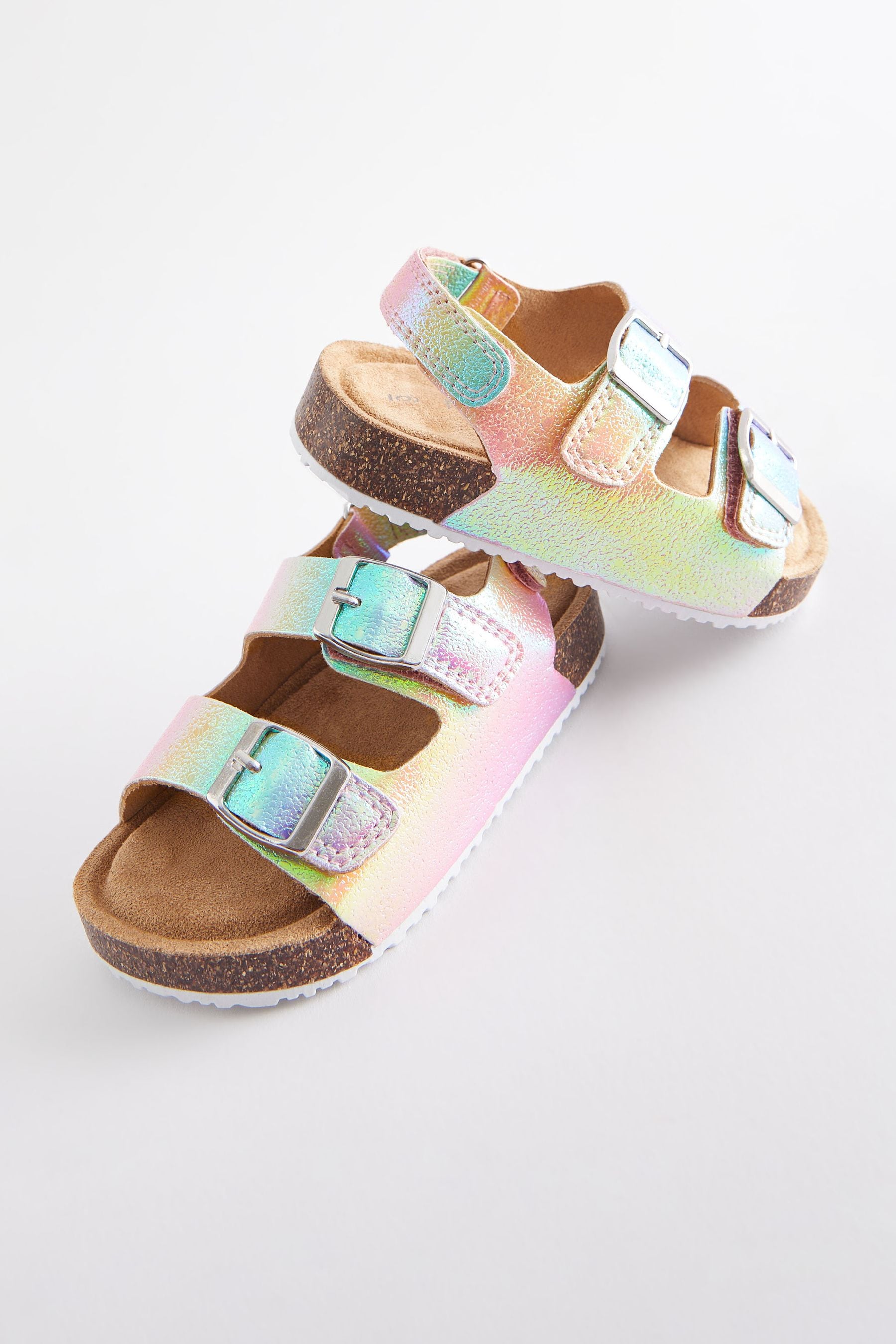 Multi Corkbed Two Strap Sandals