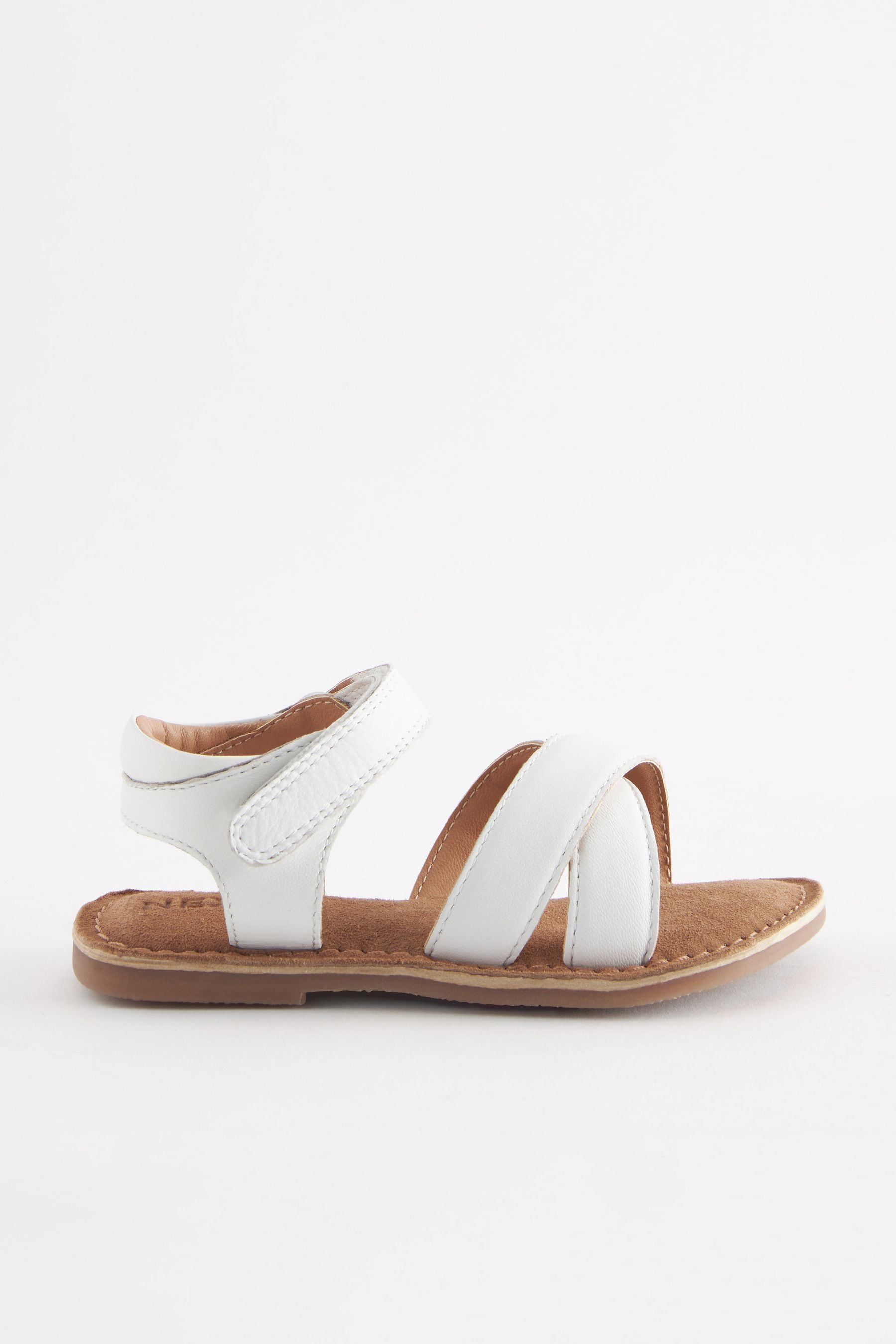 White Leather Sandals