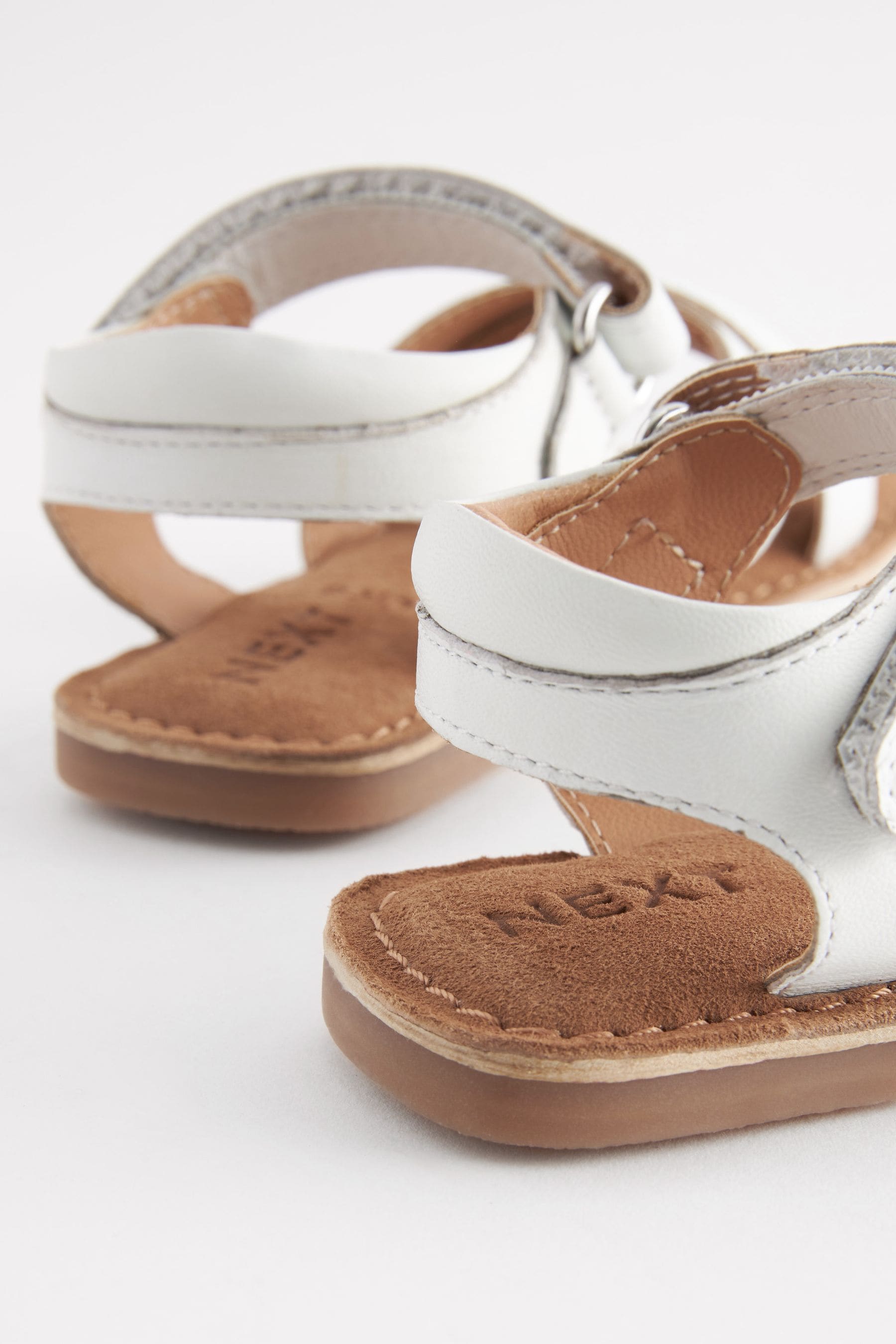 White Leather Sandals