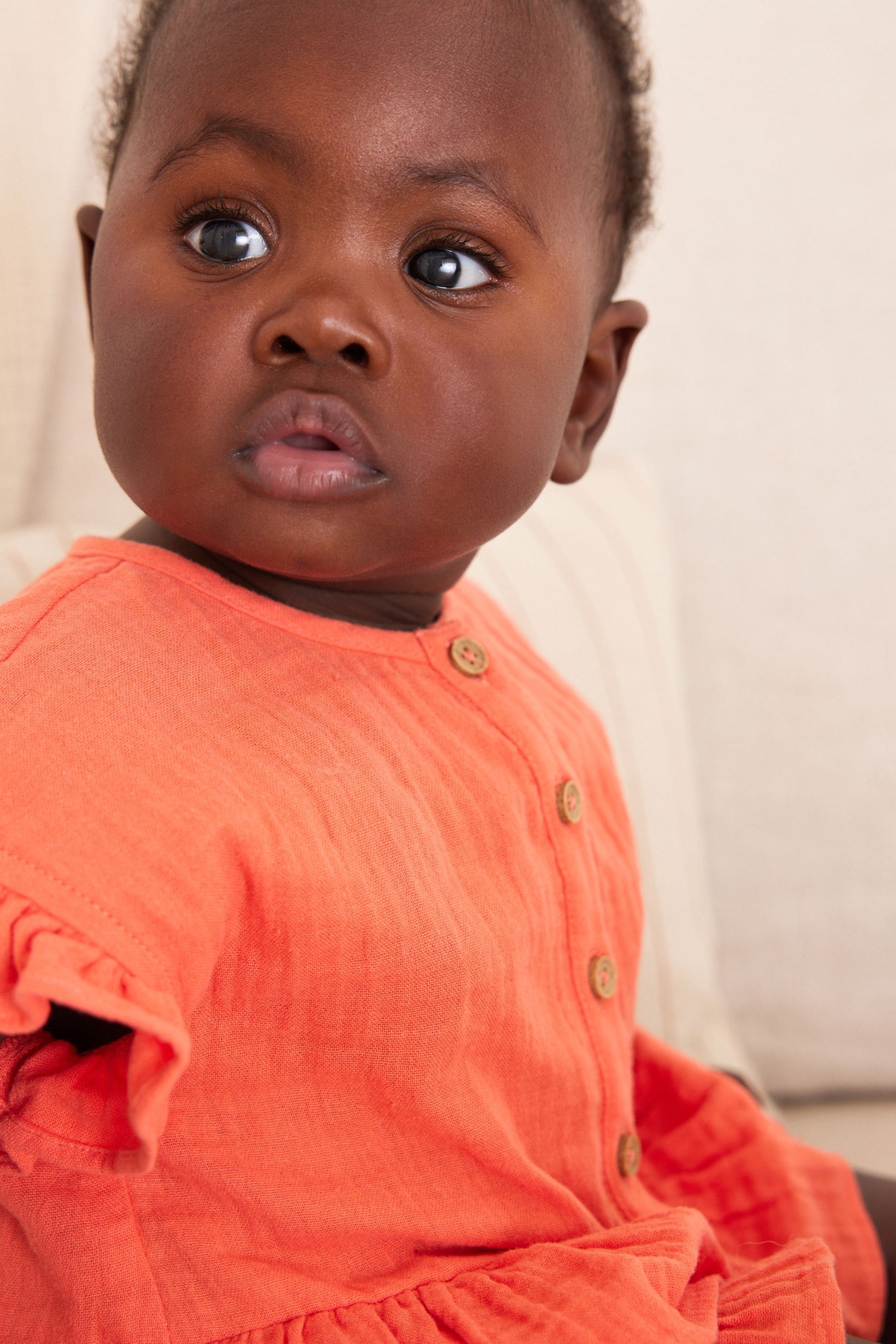 Red 2 Piece Baby Short Sleeve Peplum Top & Shorts Set (0mths-3yrs)